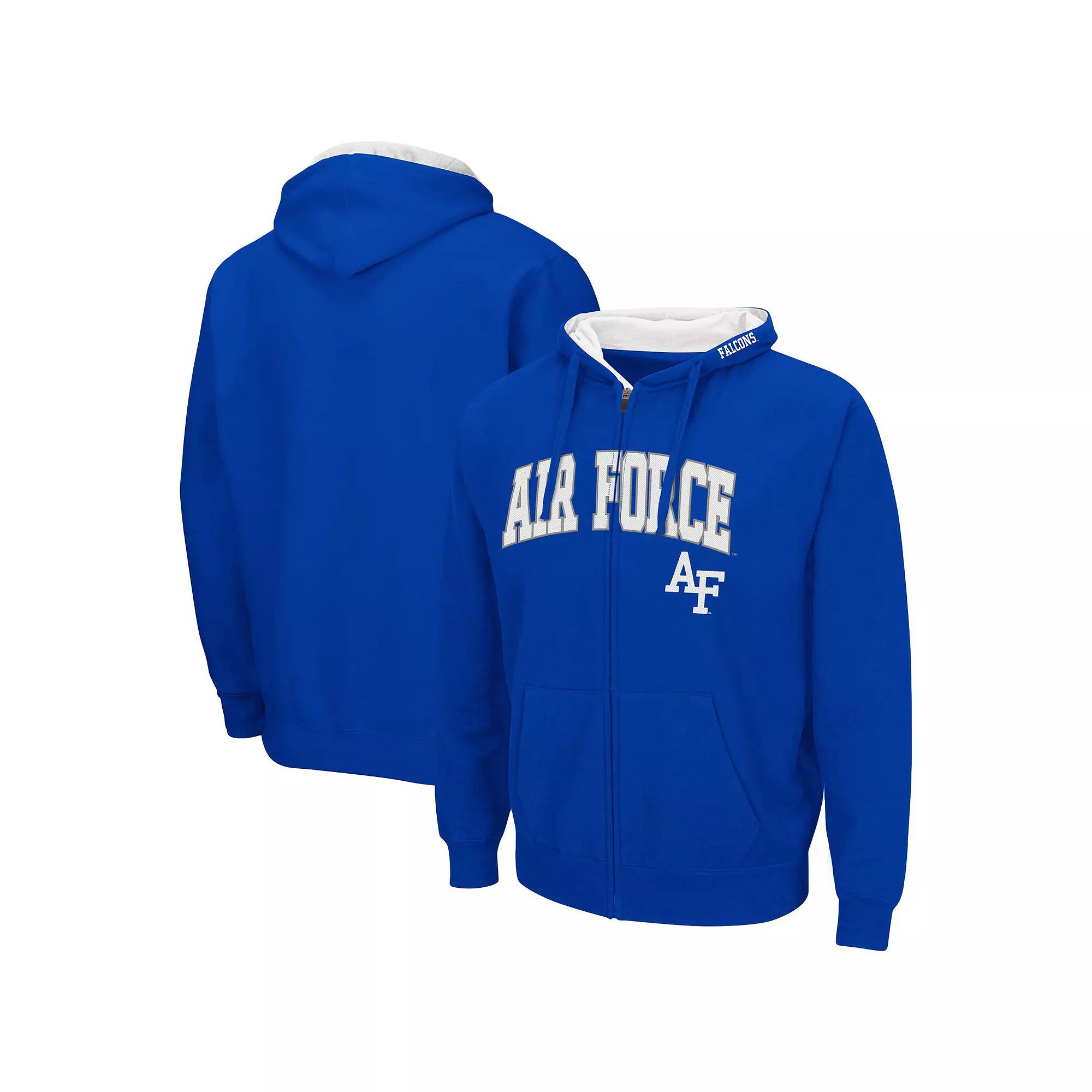Men's Colosseum Royal Air Force Falcons Arch & Logo 3.0 Full-Zip Hoodie,  Product Image