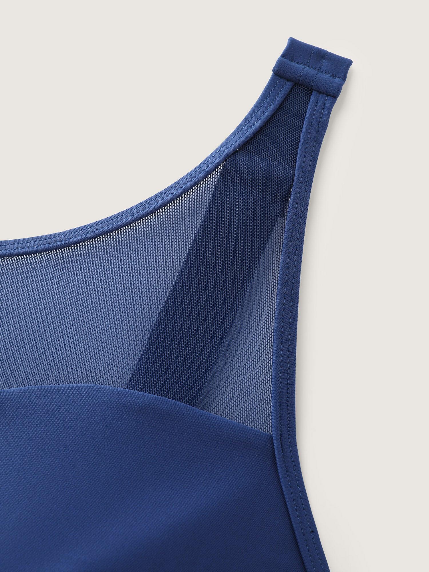 Pockets Adjustable Spliced One-Piece Swimsuit Female Product Image