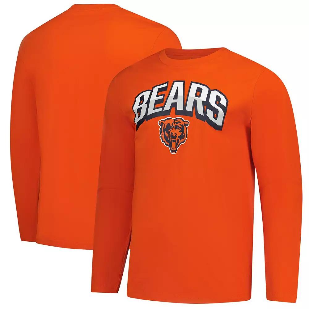 Men's Fanatics Orange Chicago Bears Long Sleeve T-Shirt,  Product Image