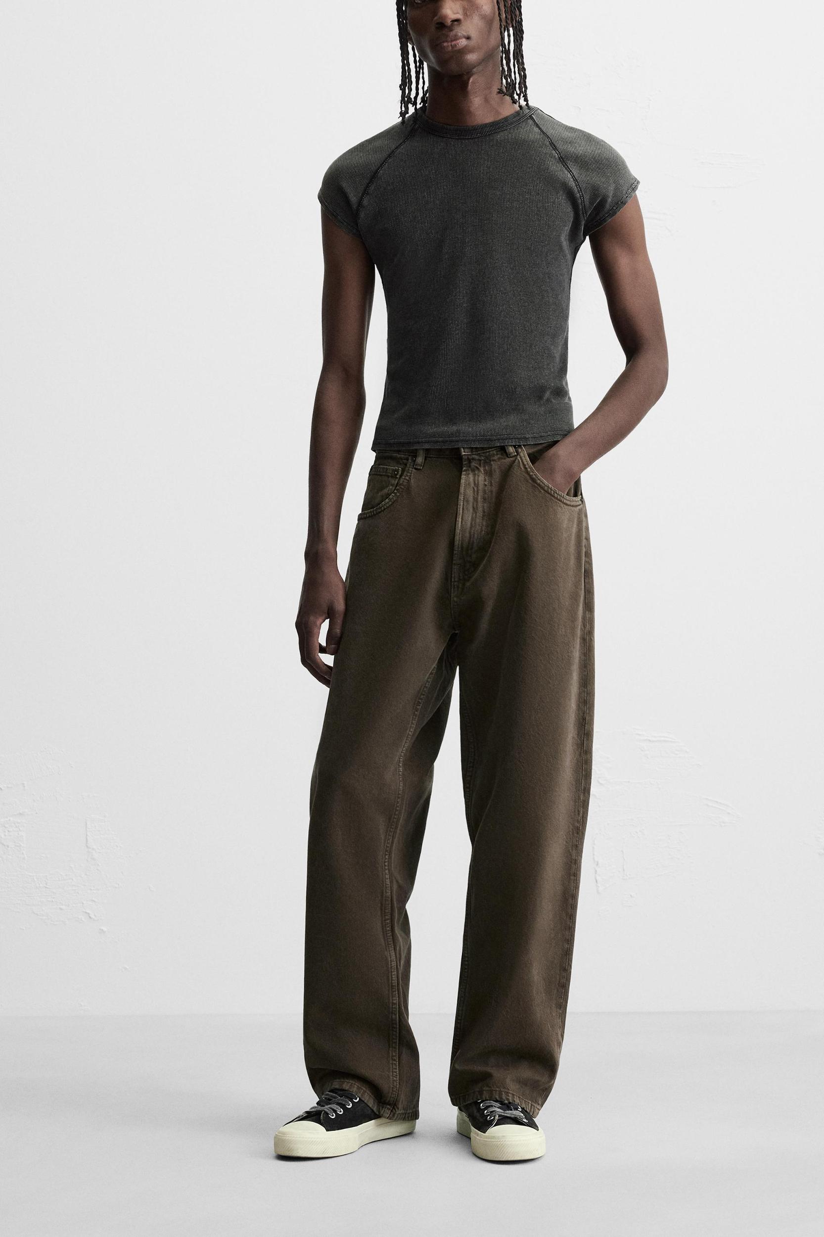 WASHED BAGGY JEANS Product Image