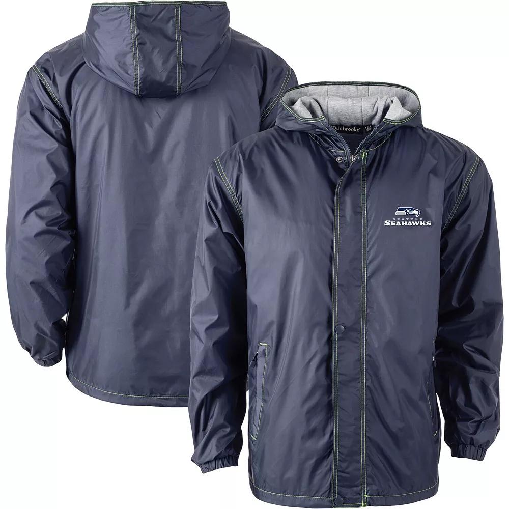 Men's Dunbrooke College Navy Seattle Seahawks Big & Tall Legacy Stadium Full-Zip Jacket,  Product Image