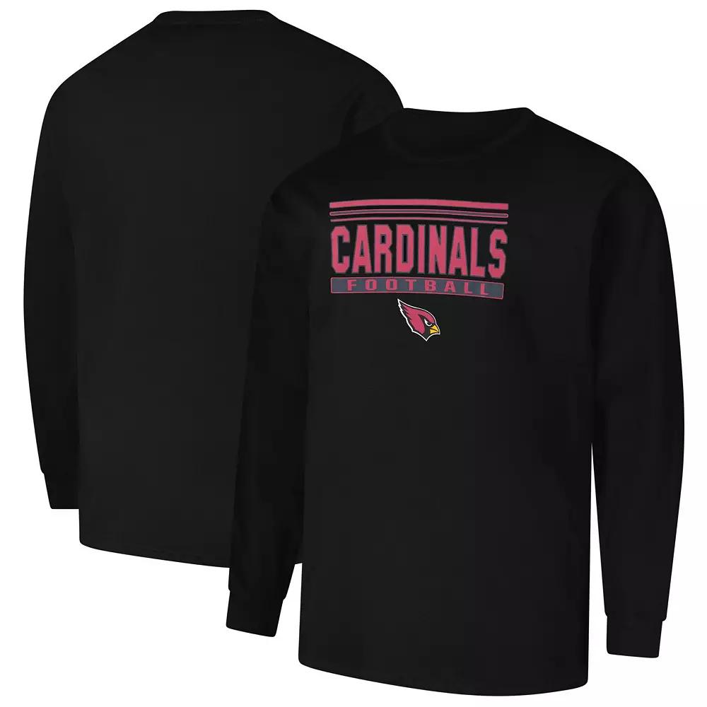 Men's Profile Black Arizona Cardinals Big & Tall Pop Long Sleeve T-Shirt,  Product Image
