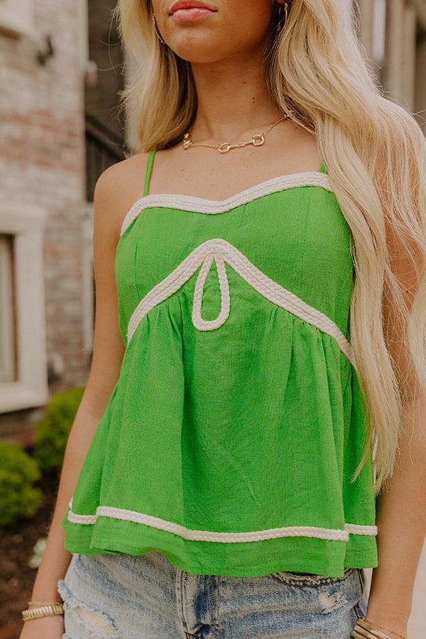 Key Largo Cutie Linen-Blend Top Product Image