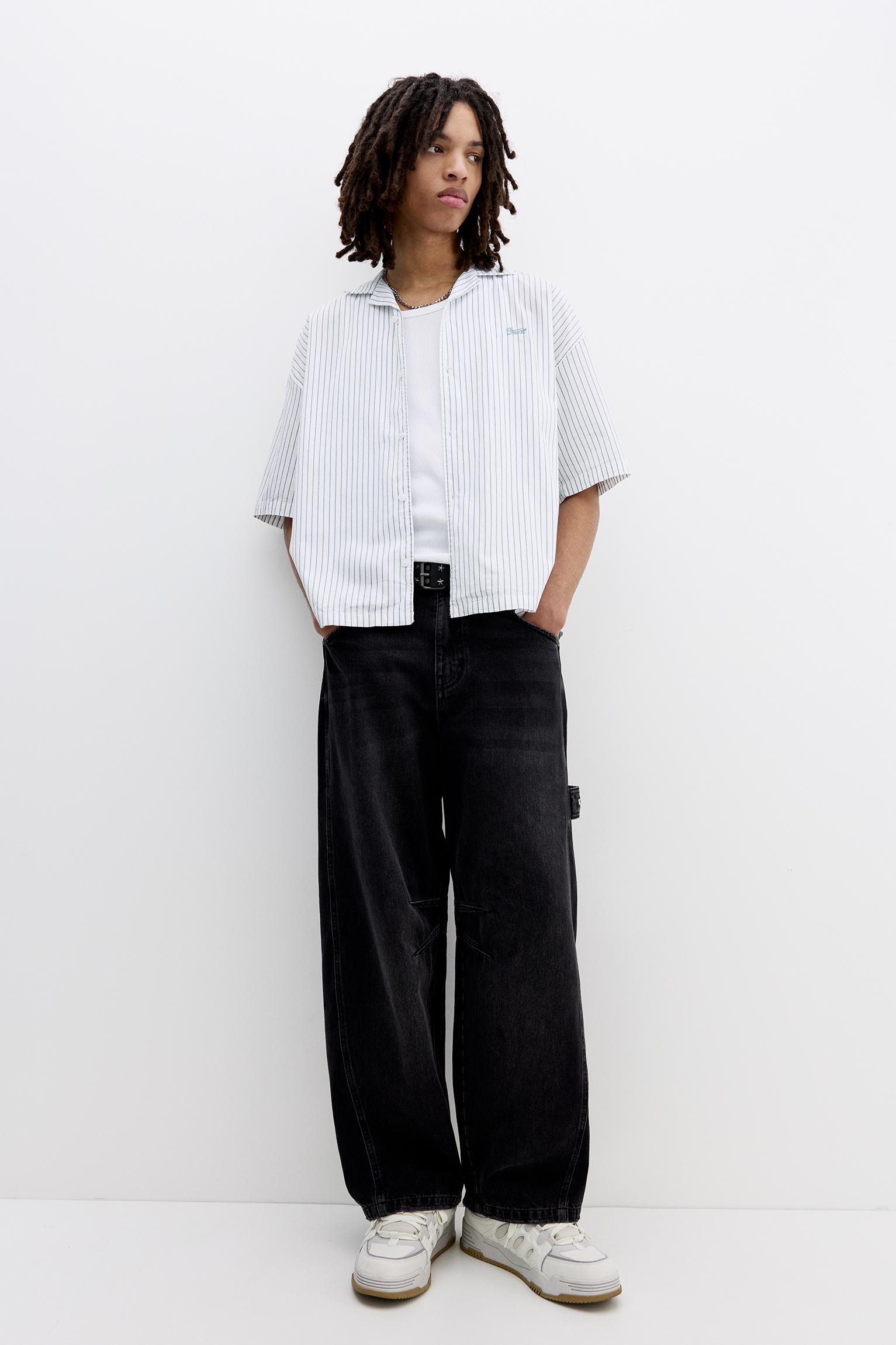 Short sleeve striped STWD shirt Product Image