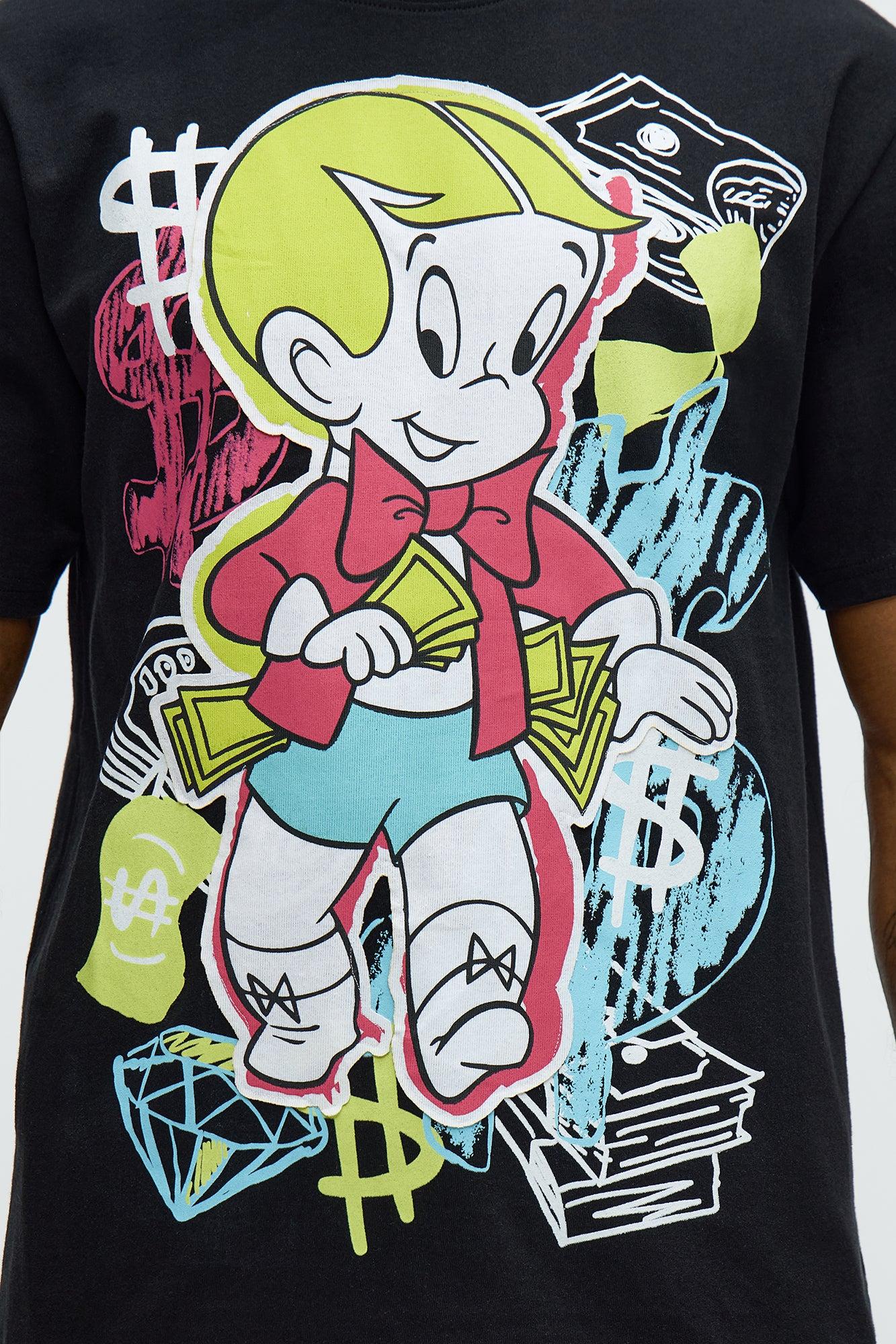 Richie Rich $ign Short Sleeve Tee - Black Male Product Image