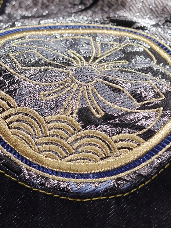 Men's Graphic Print Loose Jeans Product Image