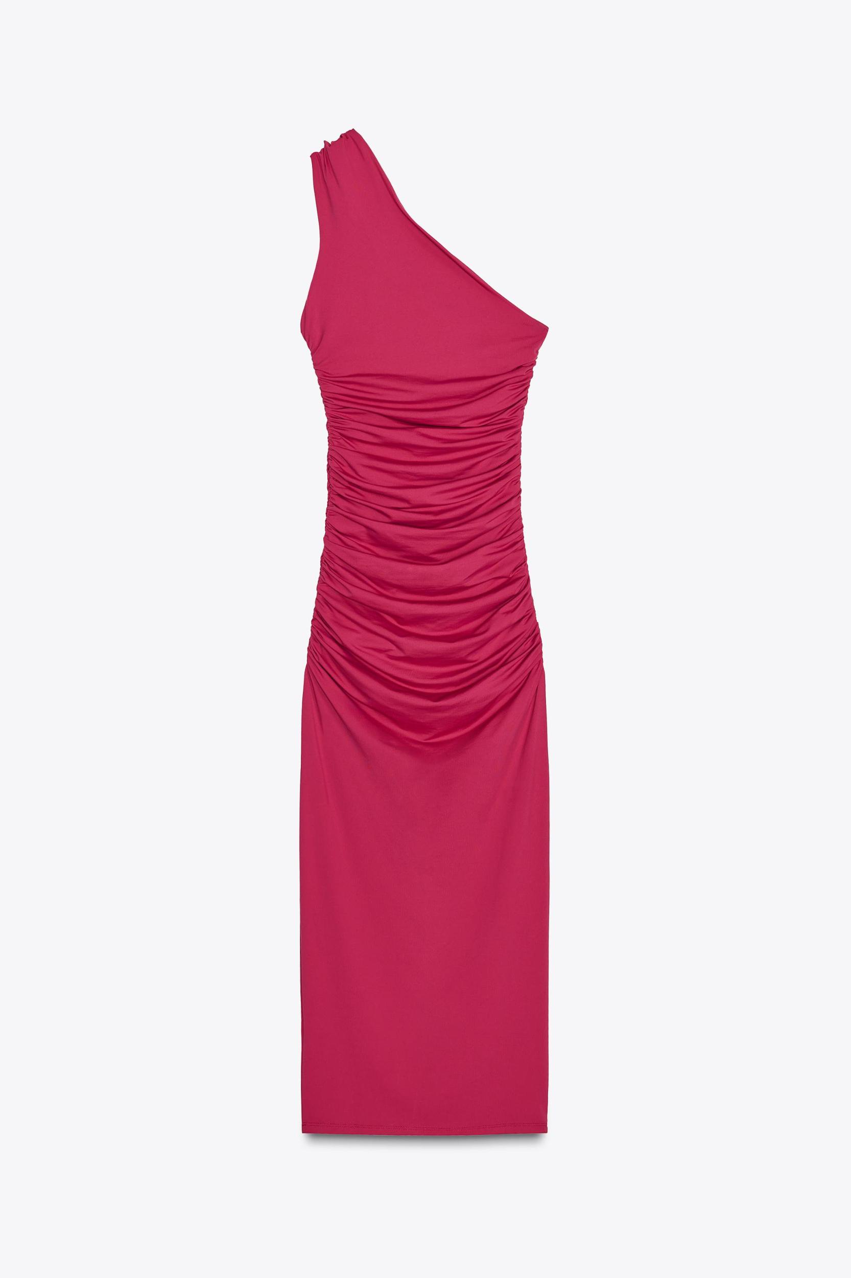 ASYMMETRIC DRAPED DRESS Product Image