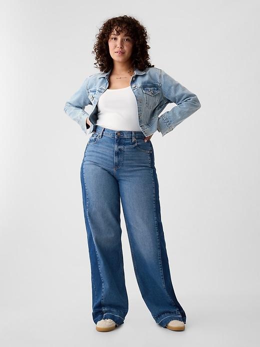 High Rise Stride Wide-Leg Jeans Product Image
