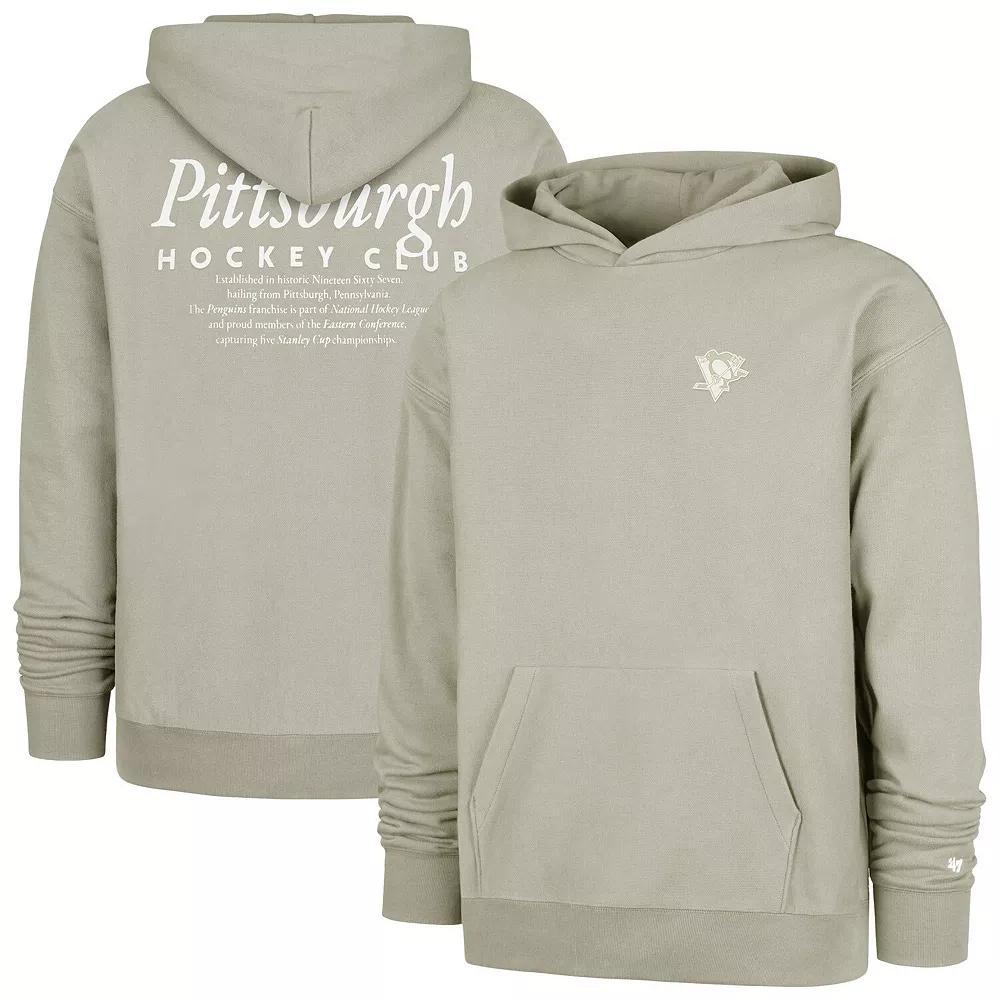 Men's '47 Gray Pittsburgh Penguins Foundation Pullover Hoodie,  Product Image