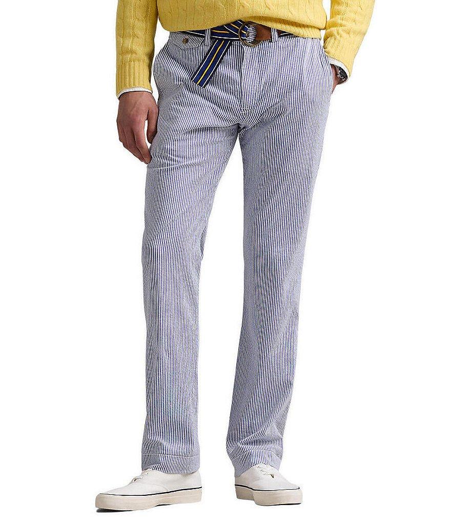Polo Ralph Lauren Stretch Straight Fit Seersucker Pants Product Image