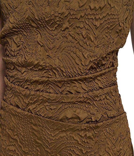 Vince Camuto Jacquard Mock Neck Sleeveless Bodycon Midi Dress Product Image