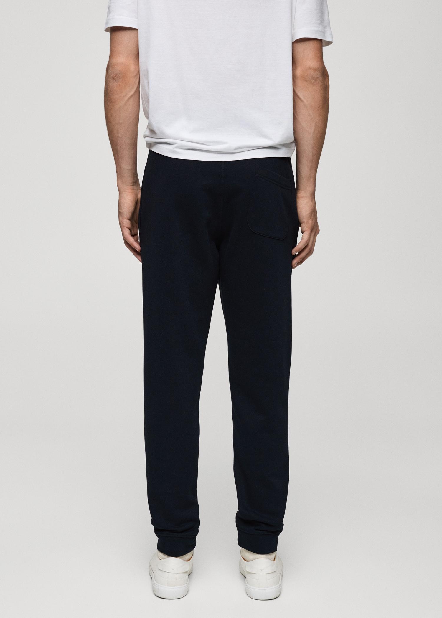 Brushed joggers with elastic waistband - Men | MANGO USA Product Image
