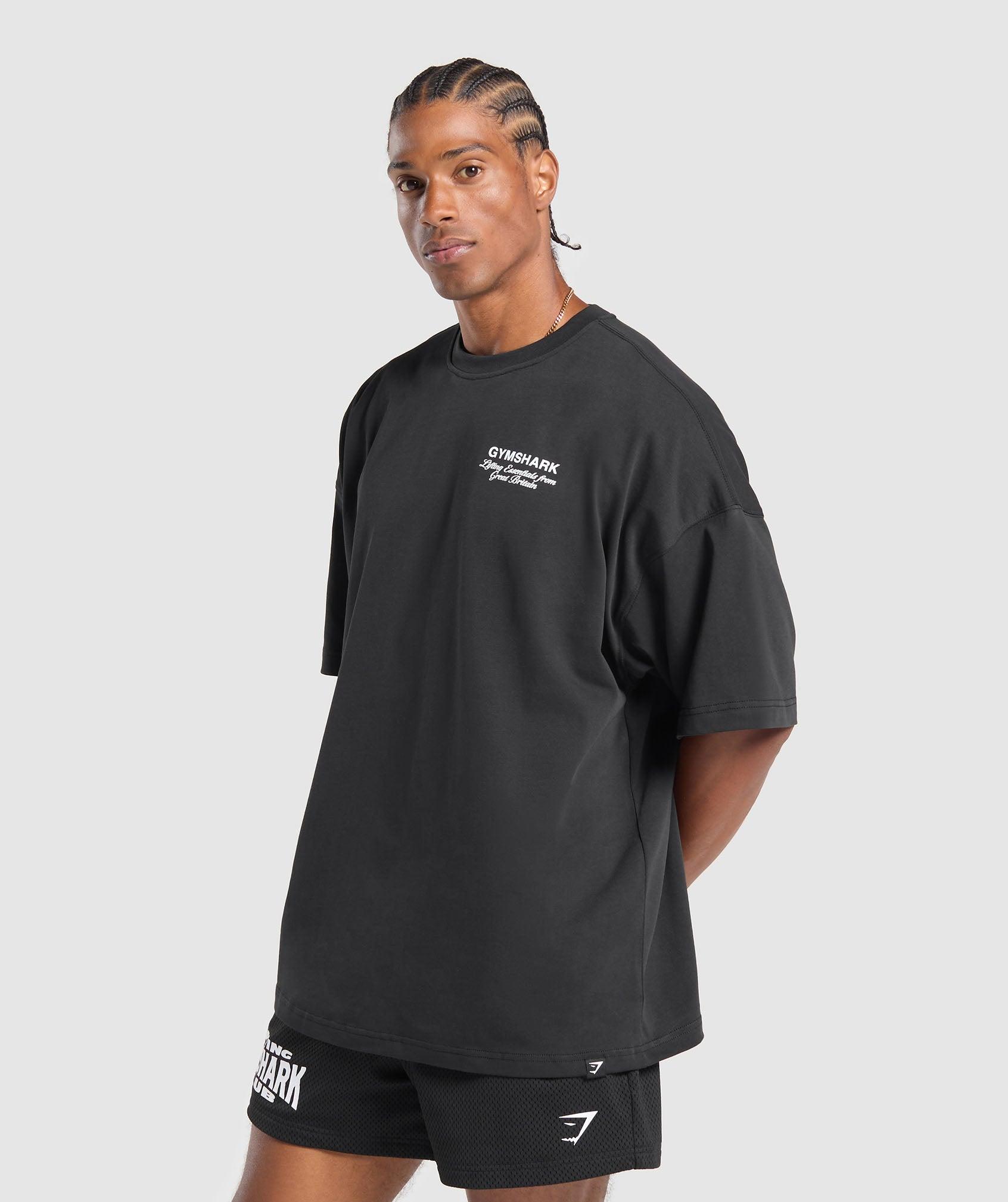 Gymshark British Iron T-Shirt - Black Male Product Image