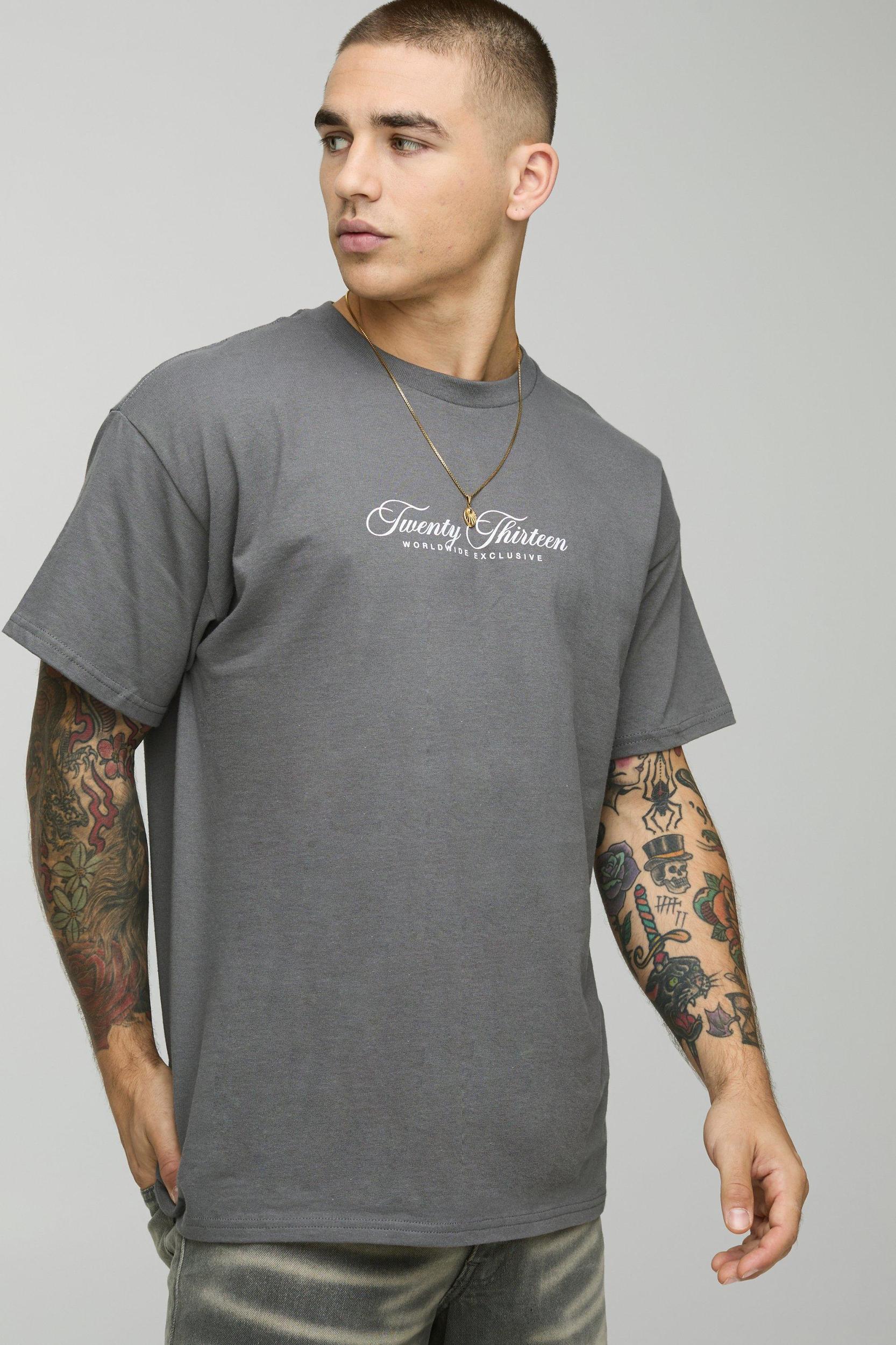 Oversized Blurred Palm Print Graphic T-Shirt | boohooMAN USA Product Image