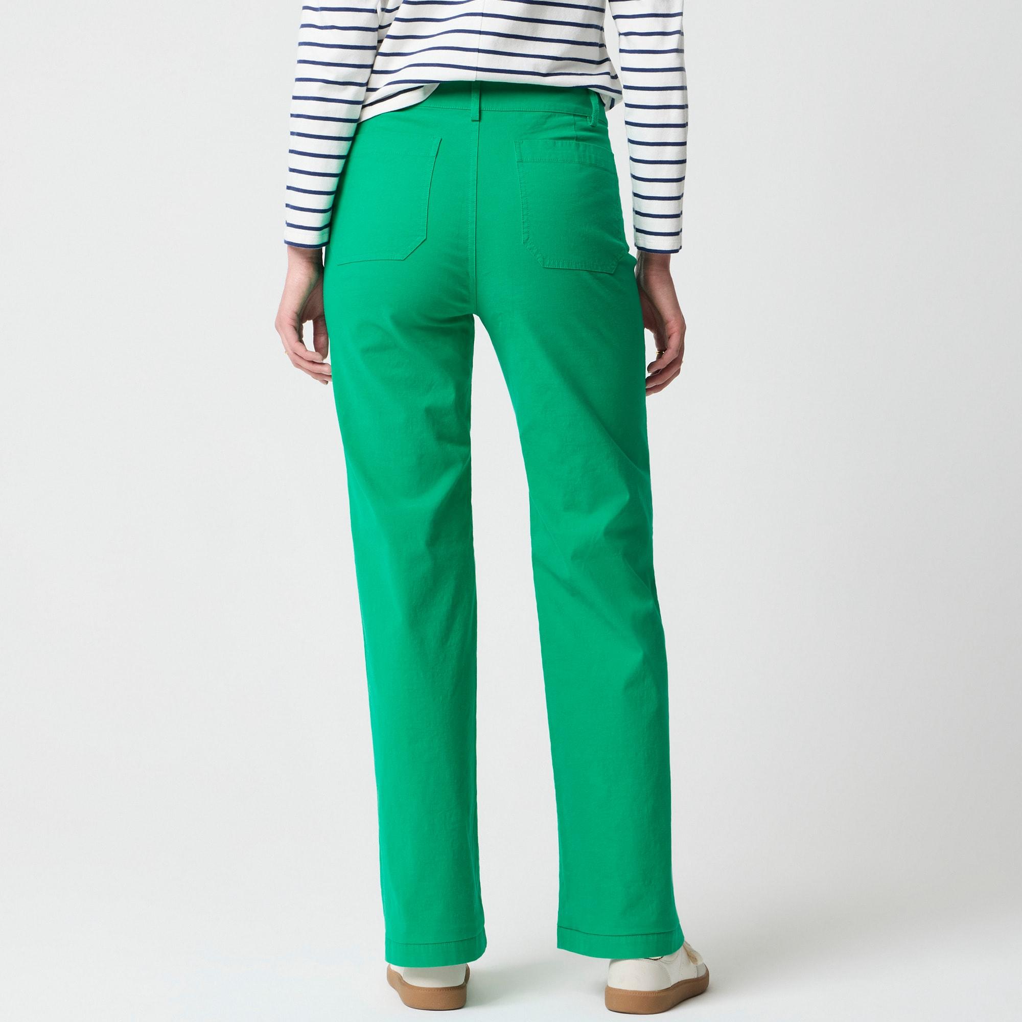 Lizzie high-rise patch-pocket wide-leg pant Product Image