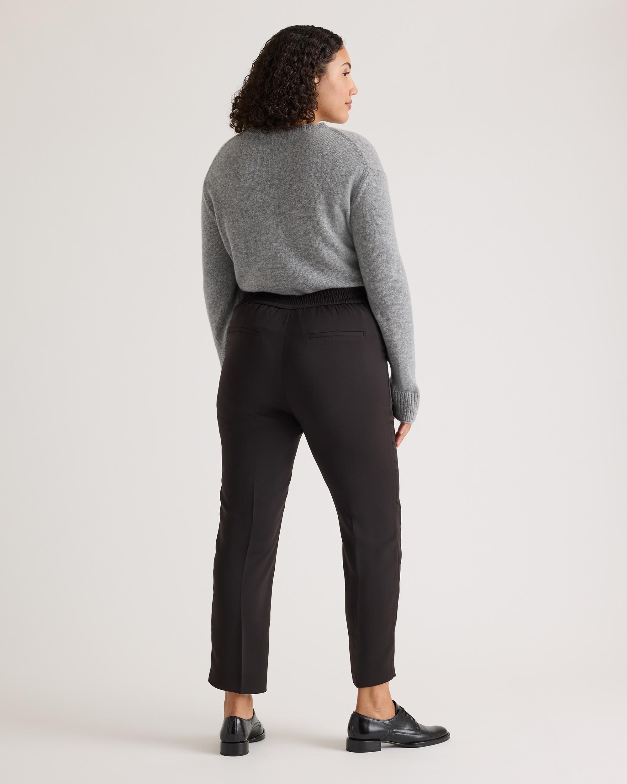 Quince | Women's Stretch Crepe Ankle Pants Recycled Polyester Product Image