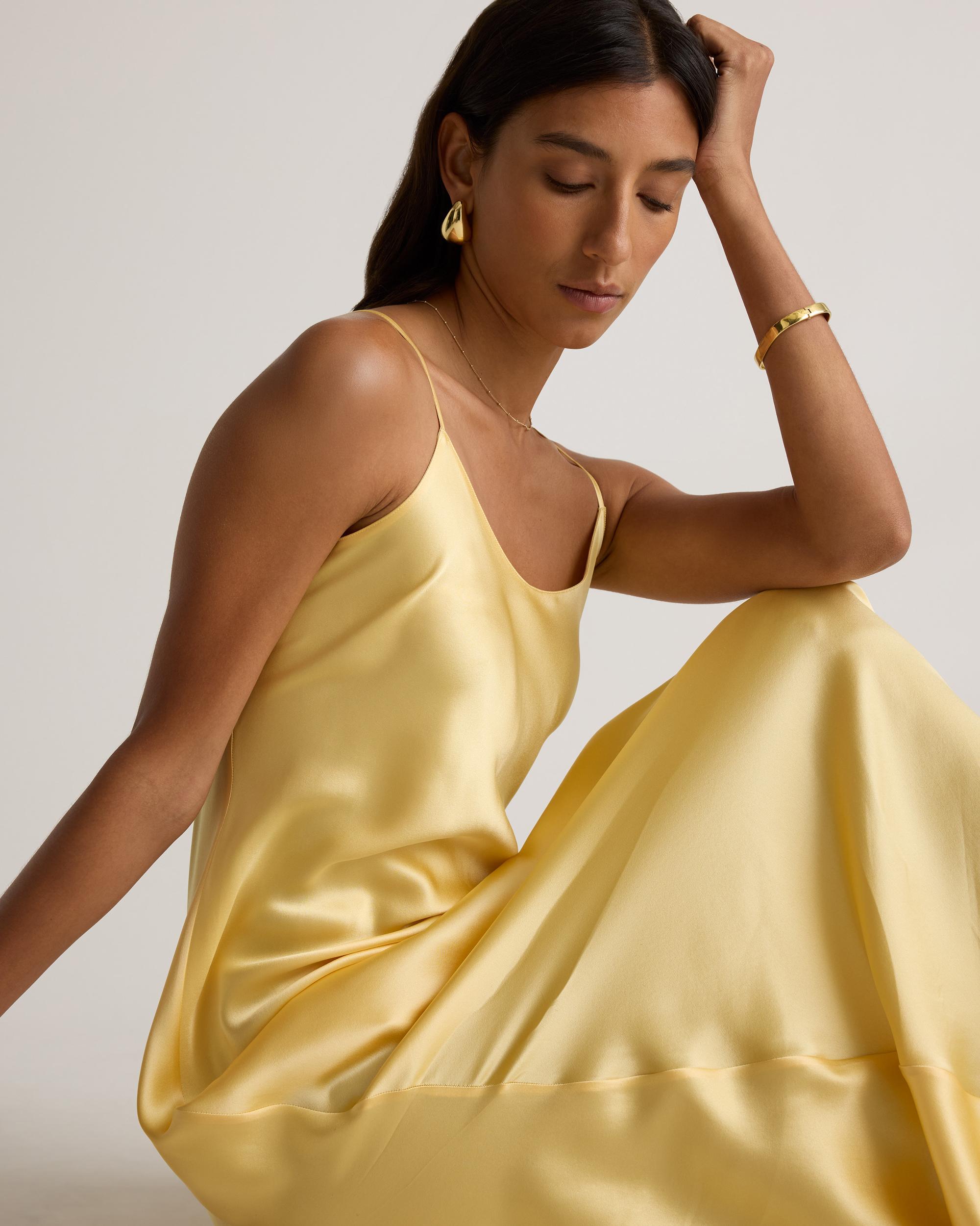 Quince | Women's Maxi Slip Dress Size XS, Mulberry Silk Product Image