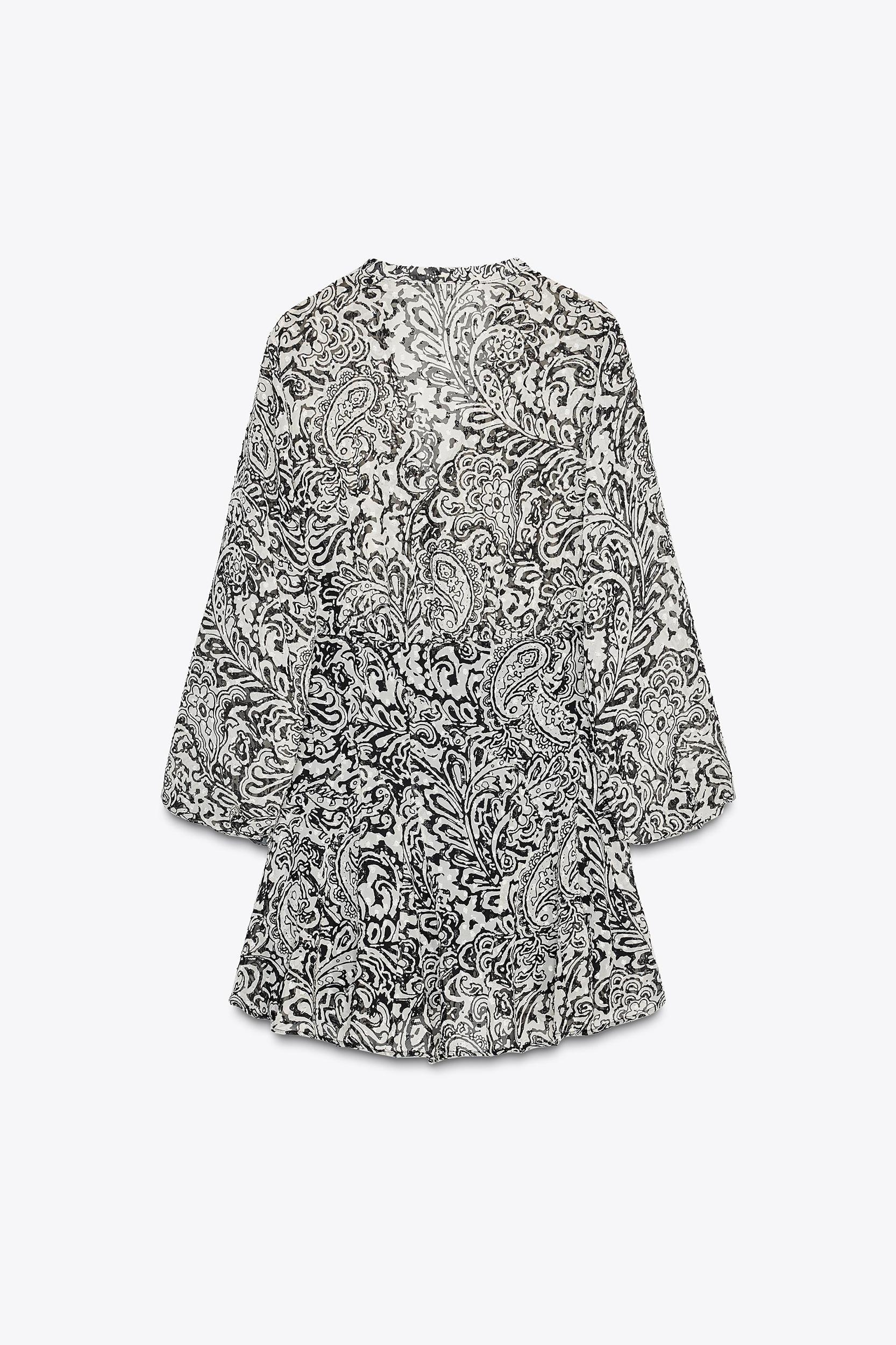 PRINTED SWISS DOT DRESS Product Image