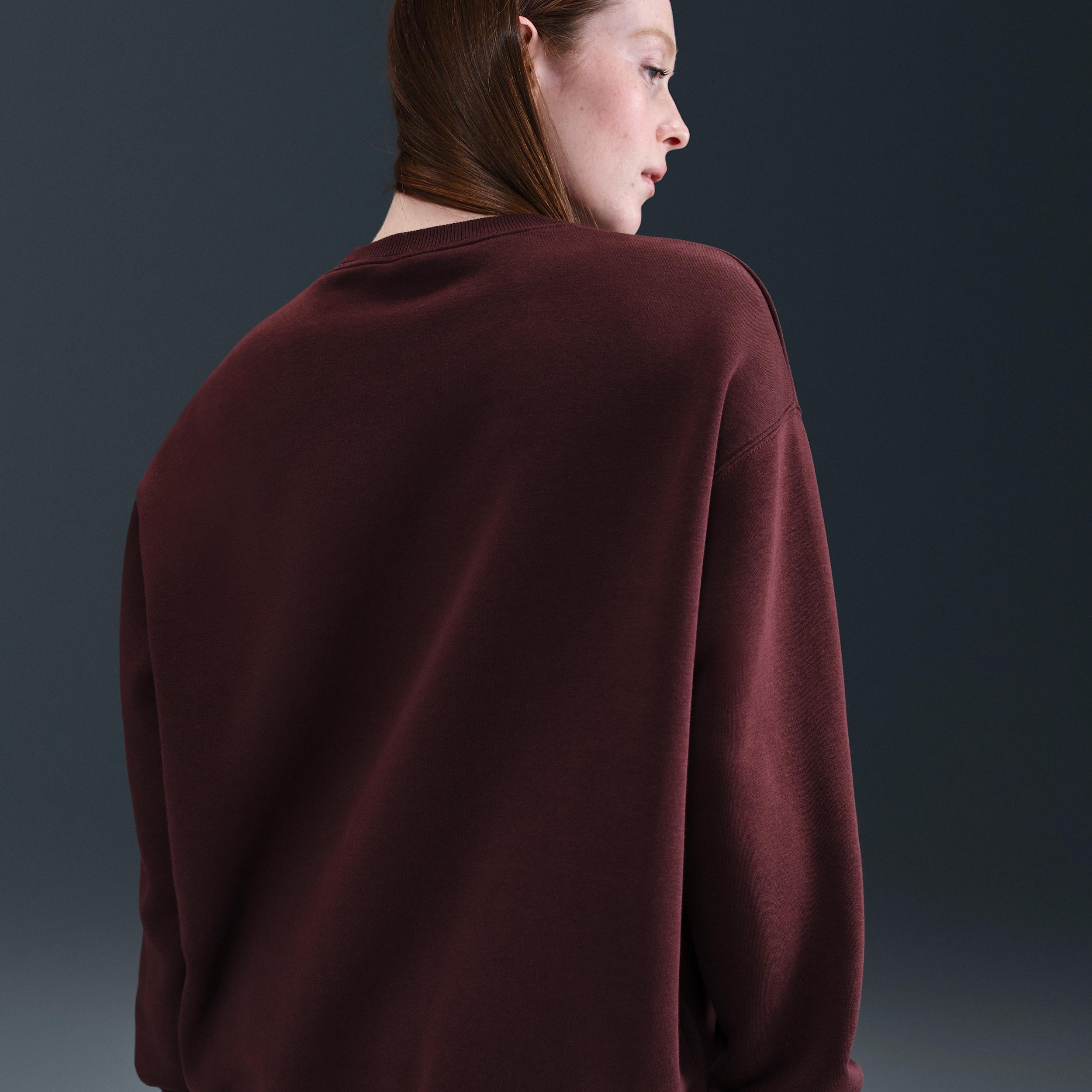 Womens Nike Sportswear Phoenix Fleece Oversized Crew-Neck Sweatshirt | FZ4270-652 Product Image