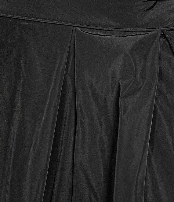 Donna Karan Taffeta Bow One Shoulder Sleeveless Ballgown Product Image