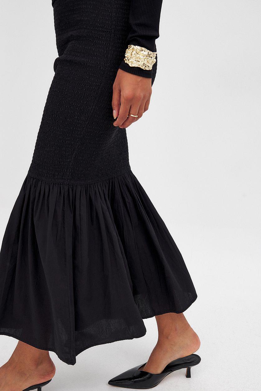 Smocked Midi Skirt Product Image
