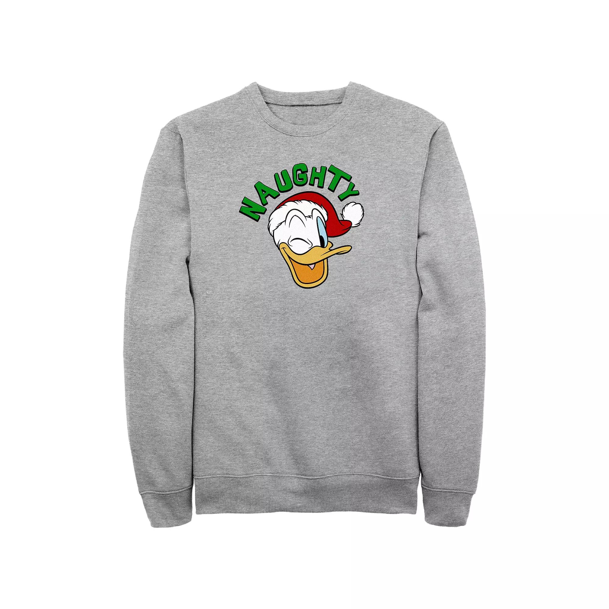 Disney's Donald Duck Naughty Wink Big & Tall Graphic Tee, Men's, Size: Large Tall, Athletic Grey Product Image