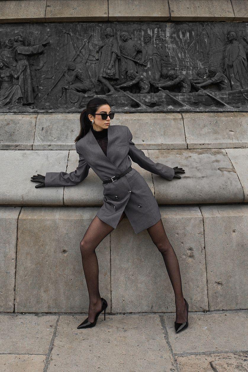 Straight Oversized Blazer Dress Product Image