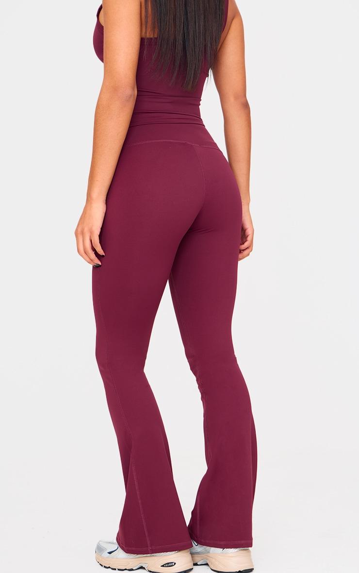 Deep Burgundy Ultimate Sculpt Flare Yoga Pants Product Image