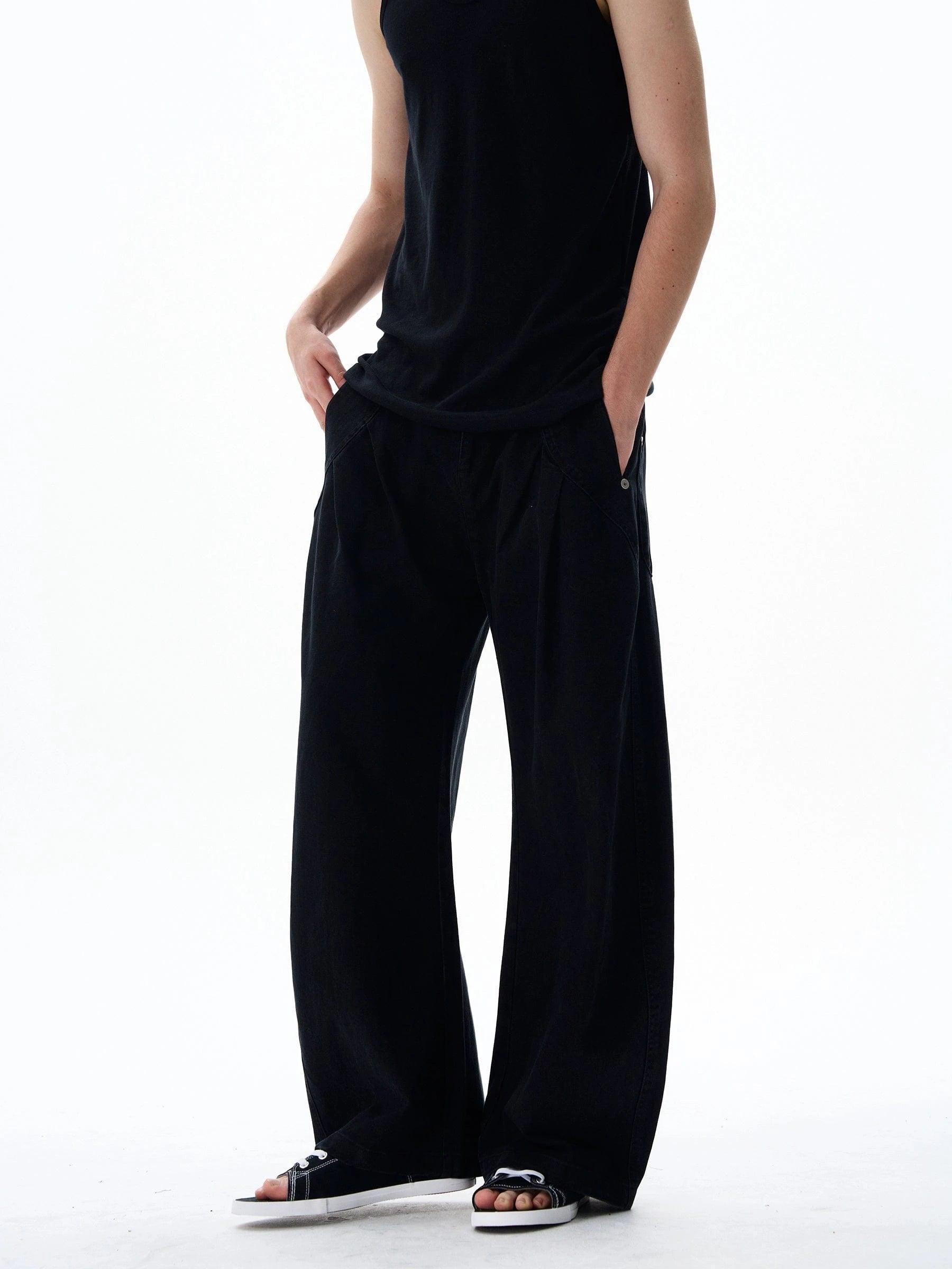 RT No. 19581 PLEATED BAGGY MACHETE CARGO PANTS Product Image