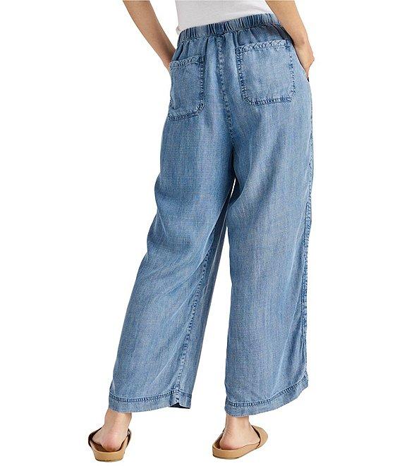 Splendid Angie Indigo Wide Leg Patch Pocket Pants Product Image