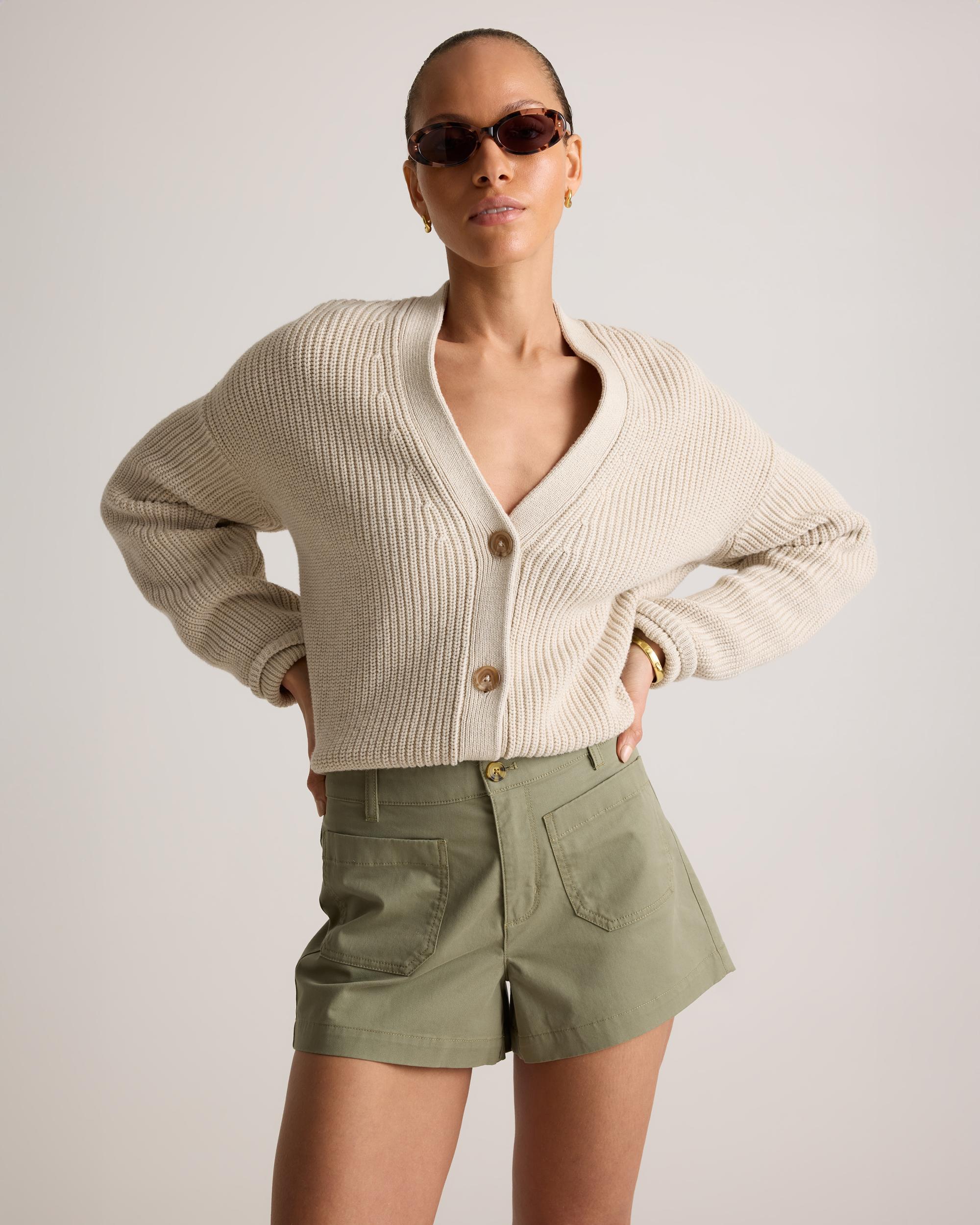 Quince | Women's Stretch Cotton Chino Patch Pocket Shorts Organic Cotton Product Image