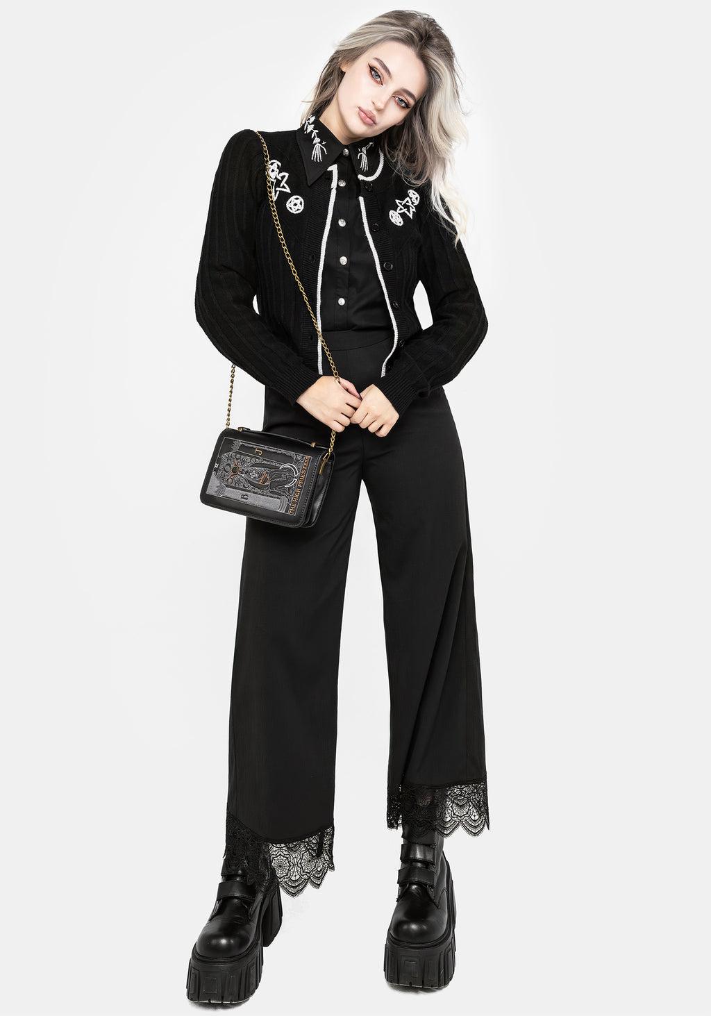 Pentagram Embroidered Cardigan Product Image