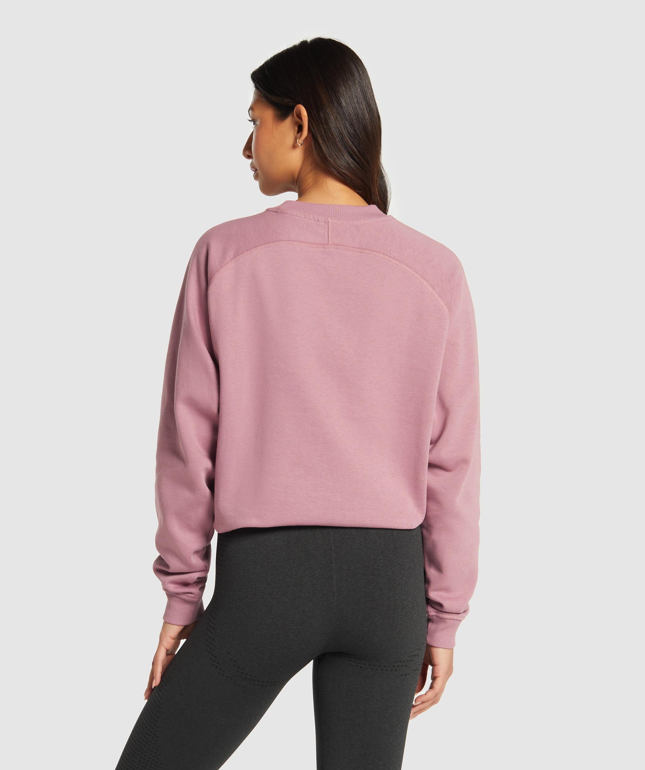 Gymshark Training Oversized Fleece Sweatshirt - Calm Pink Female Product Image