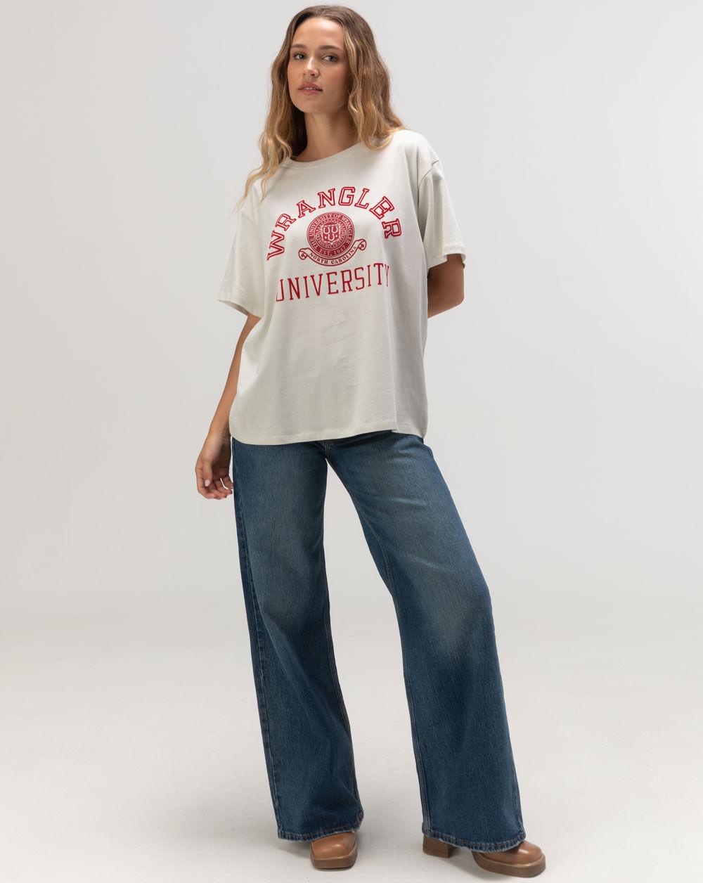 WRANGLER University Womens Girlfriend Tee - ANTIQUE WHITE Product Image