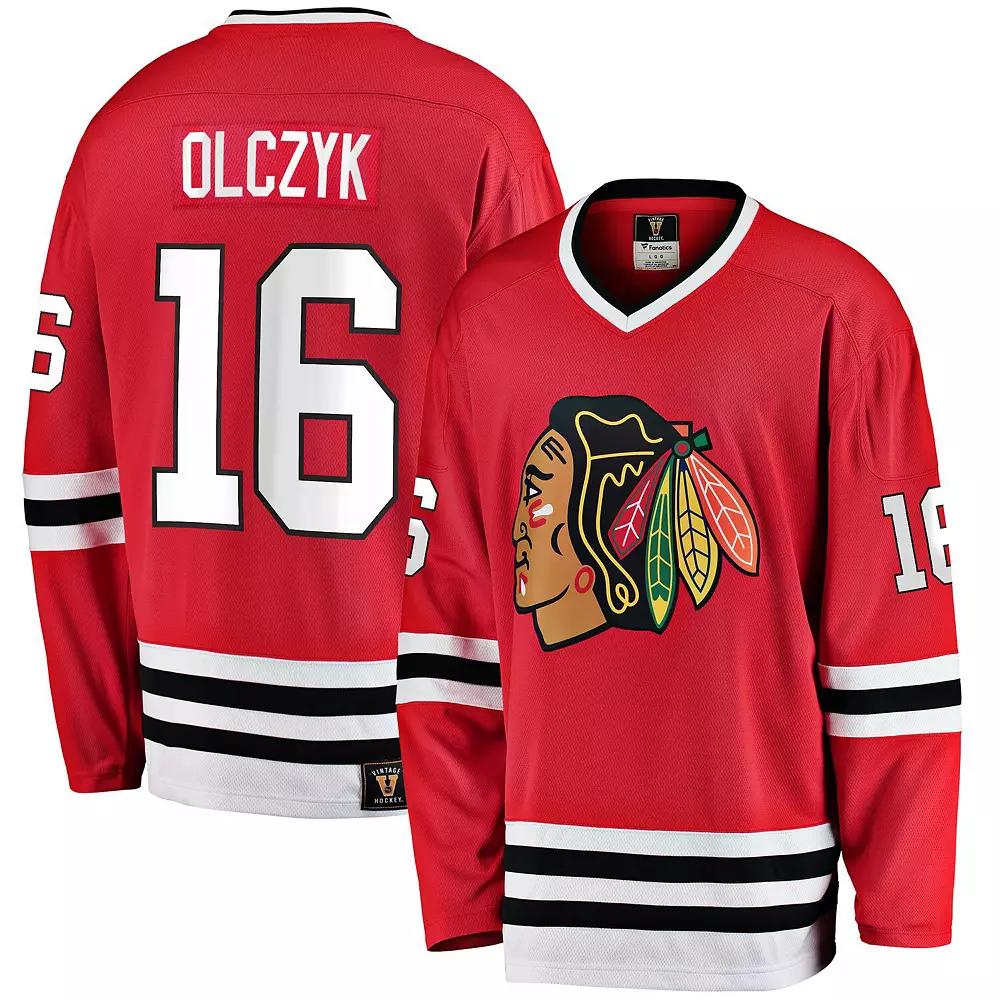 Men's Fanatics Branded Eddie Olczyk Red Chicago Blackhawks Premier Breakaway Retired Player Jersey, Size: Medium Product Image