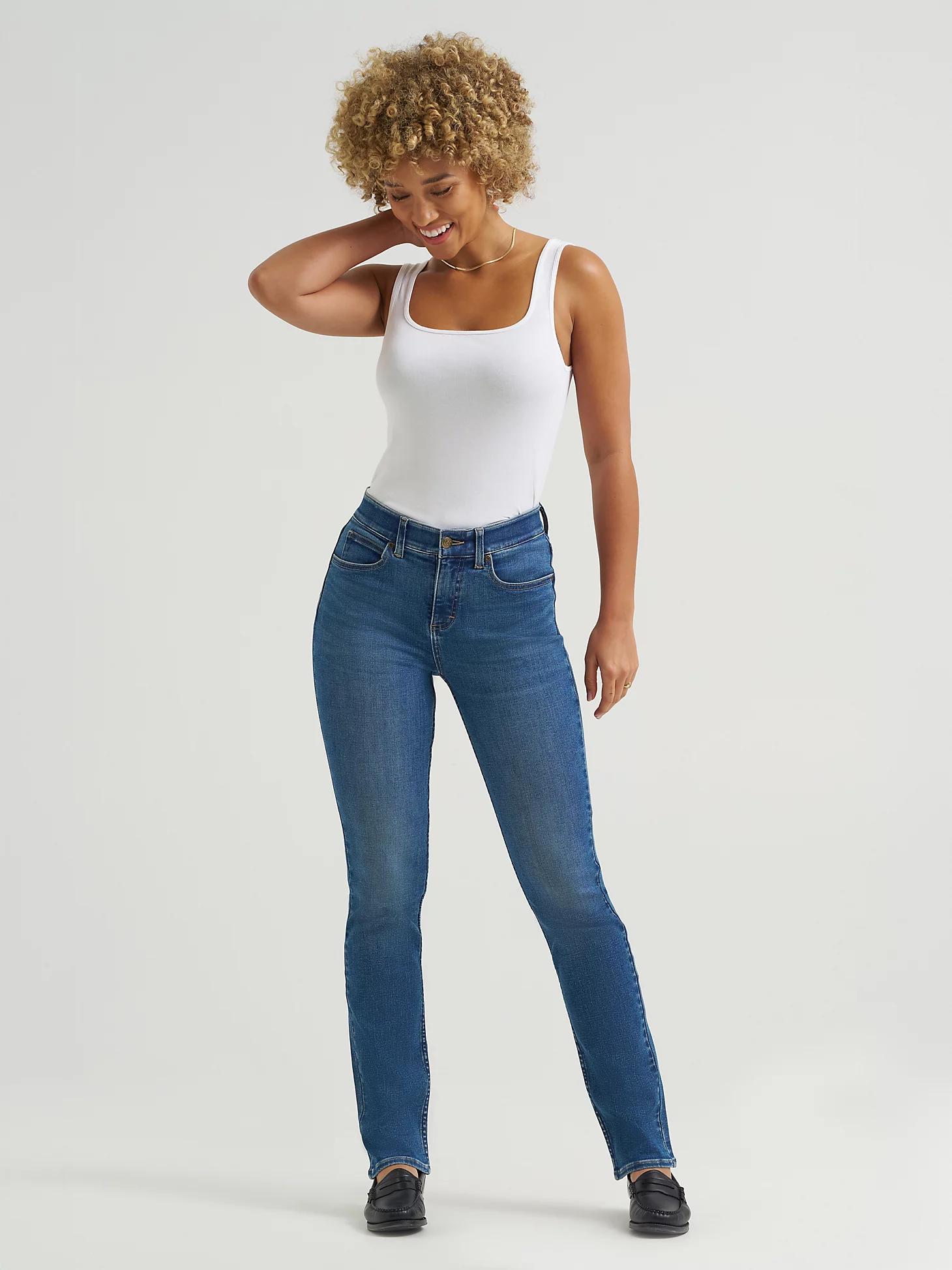 Women's Ultra Lux Comfort with Flex Motion Straight Jean | Women's Jeans | Lee® Product Image