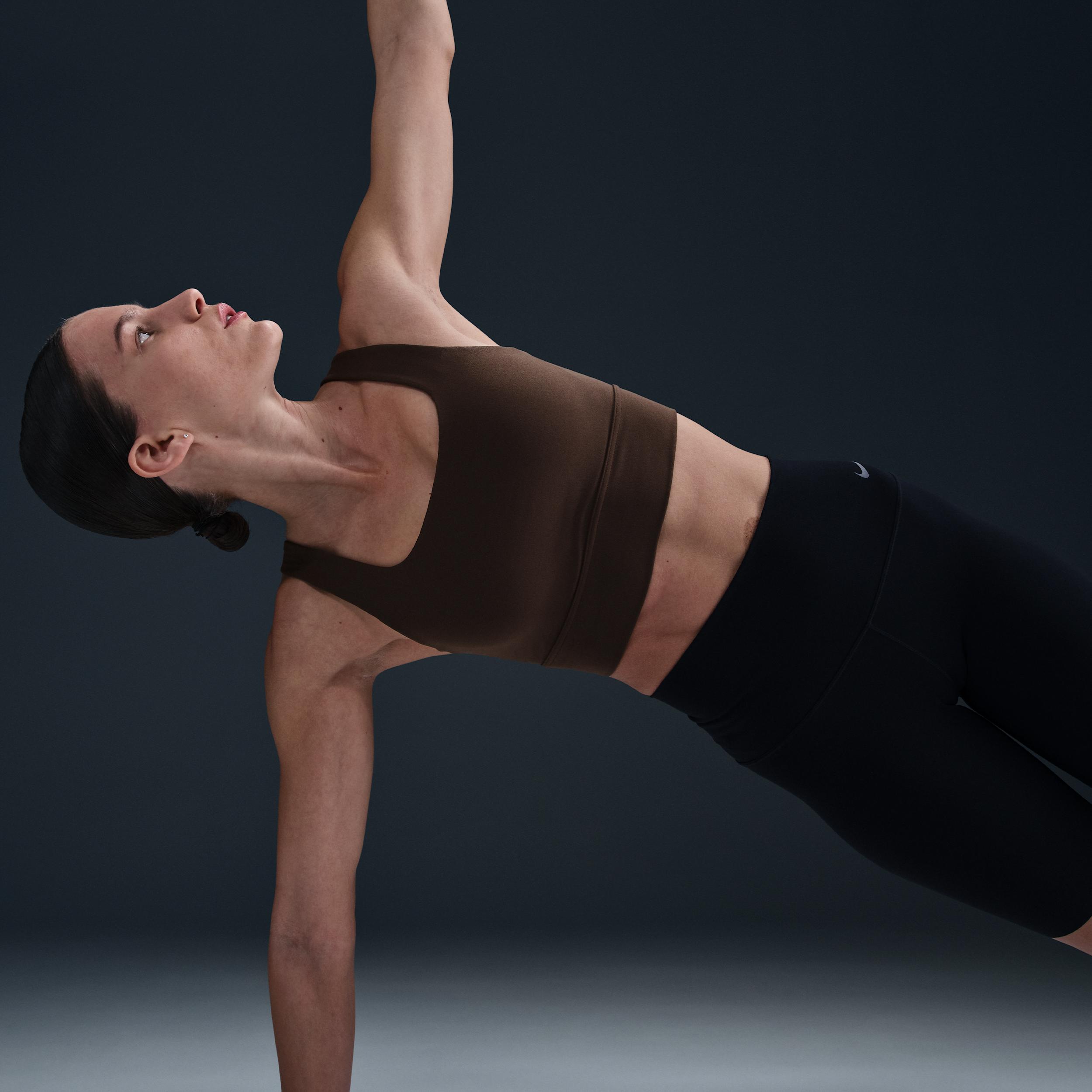 Nike Womens Zenvy Medium-Support Padded Longline Sports Bra | DO6619-441 Product Image