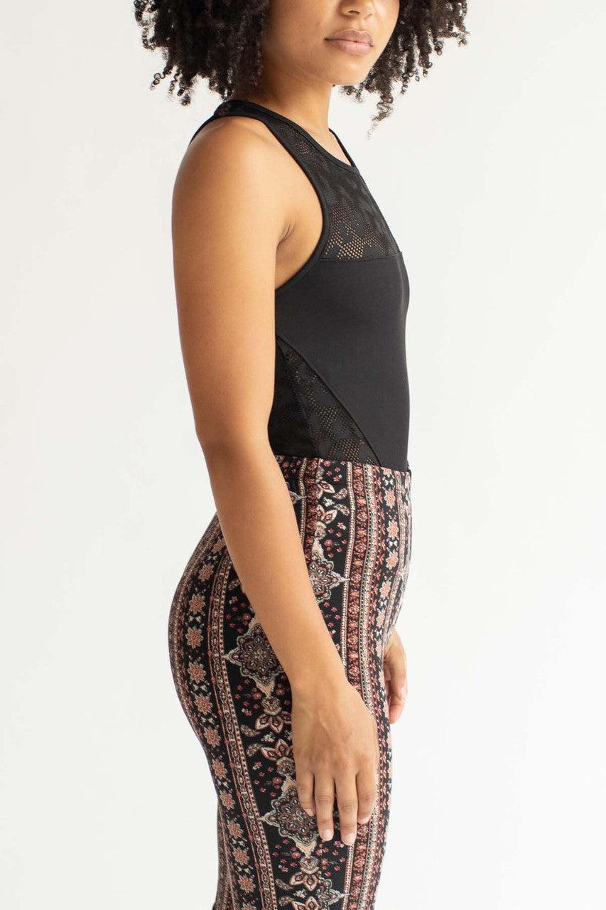 Black Leopard Net Bodysuit Product Image