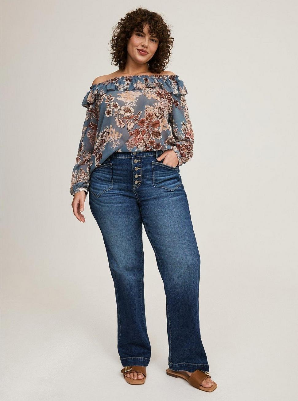 Off-Shoulder Ruffle Top Product Image