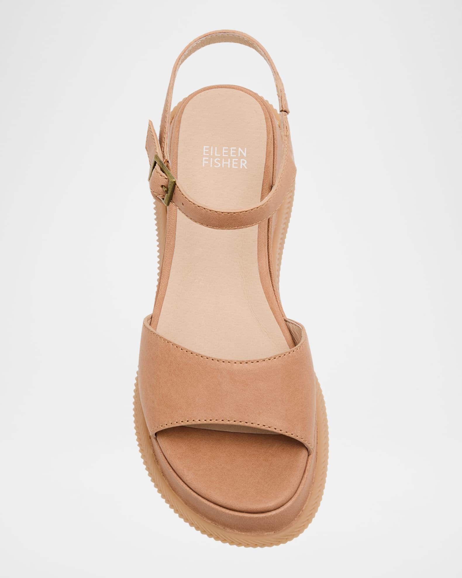 Ario Sporty Leather Wedge Sandals Product Image