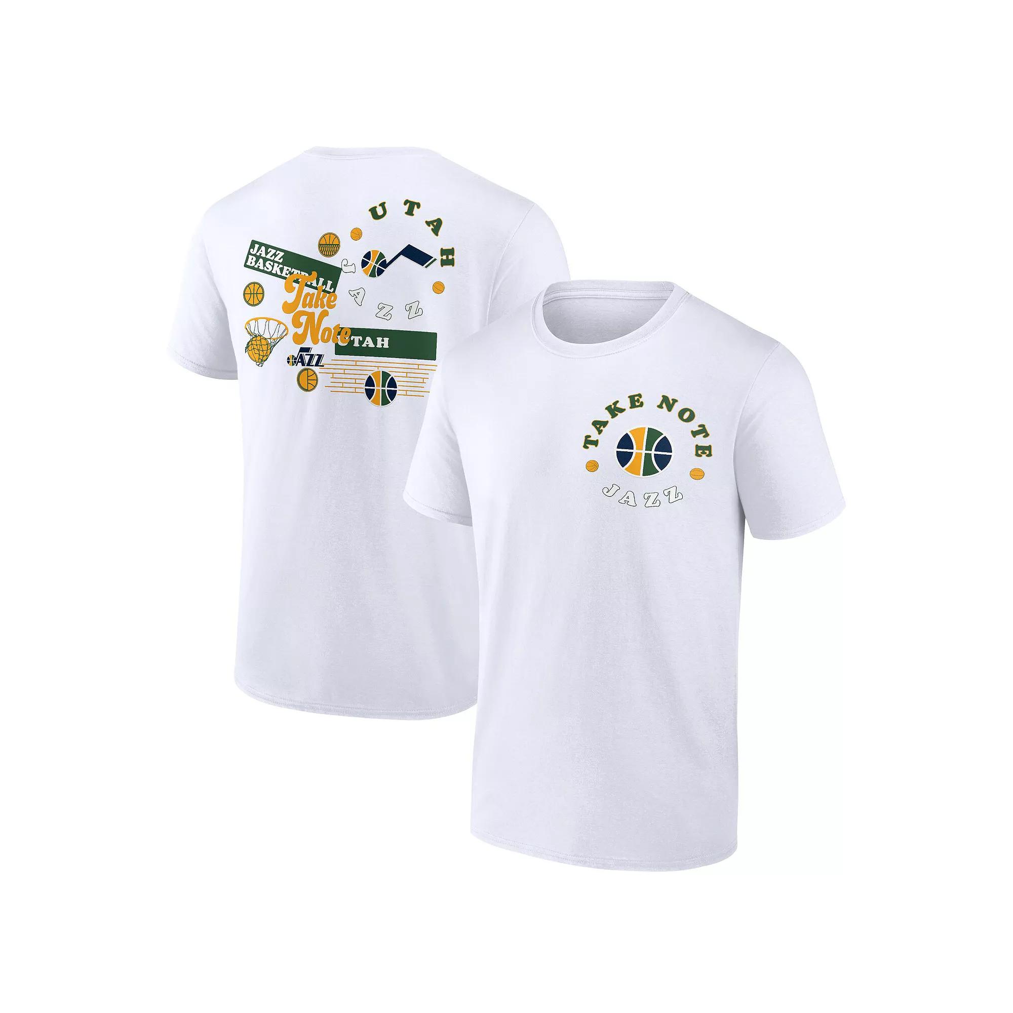 Men's Fanatics Branded White Utah Jazz Street Collective T-Shirt,  Product Image