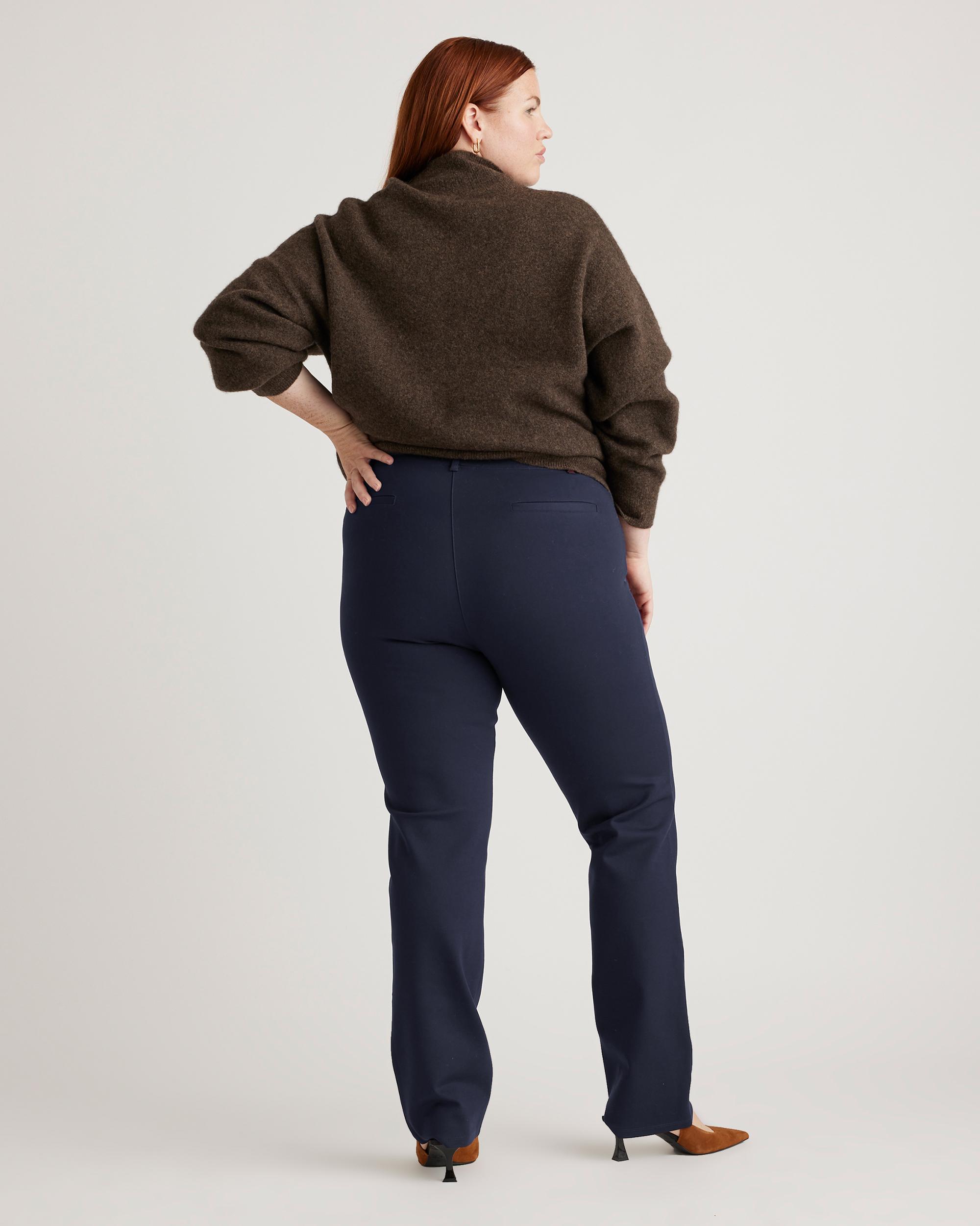 Quince | Women's Ultra-Stretch Ponte Straight Leg Pants Rayon Product Image