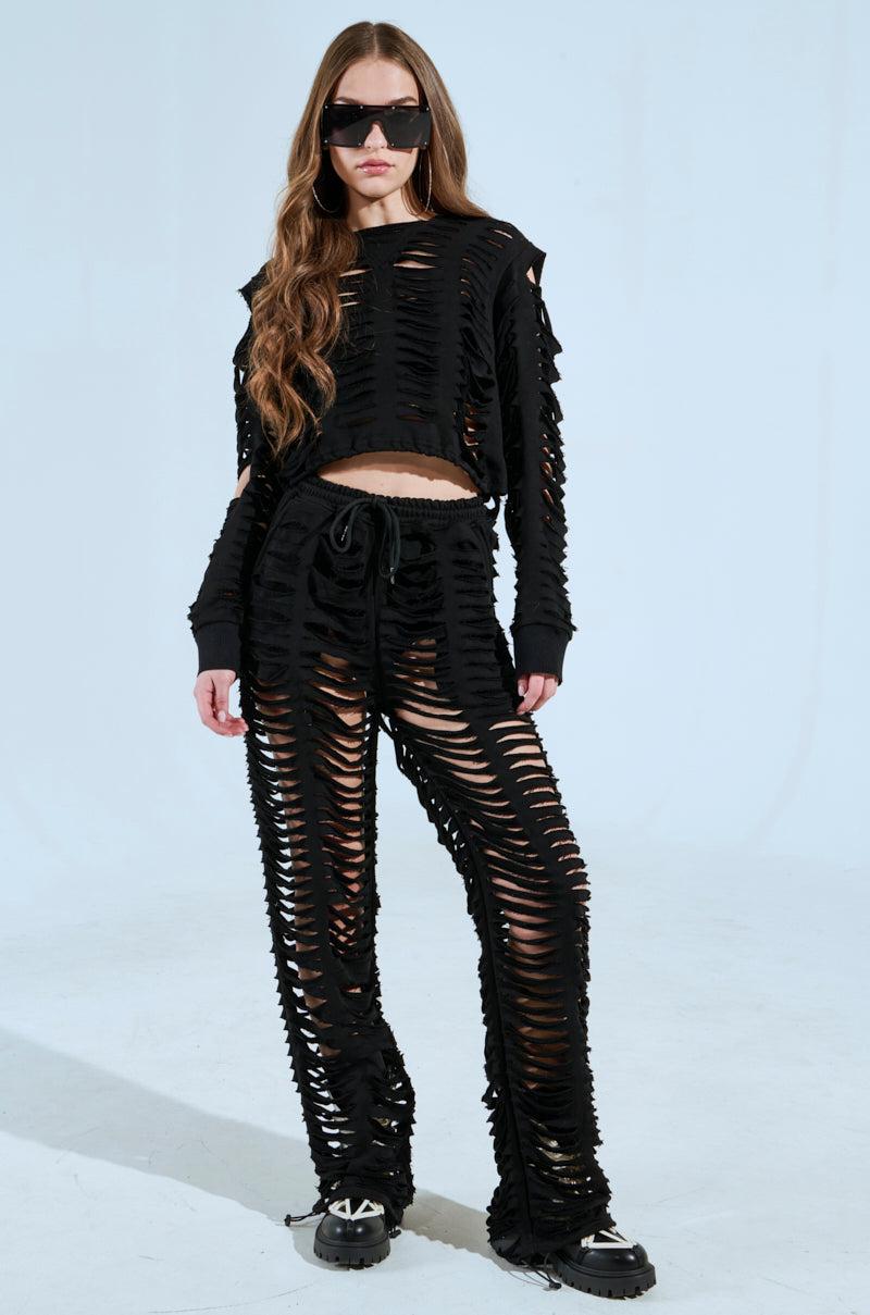 CLEAN LINES SLASHED HOODIE Product Image