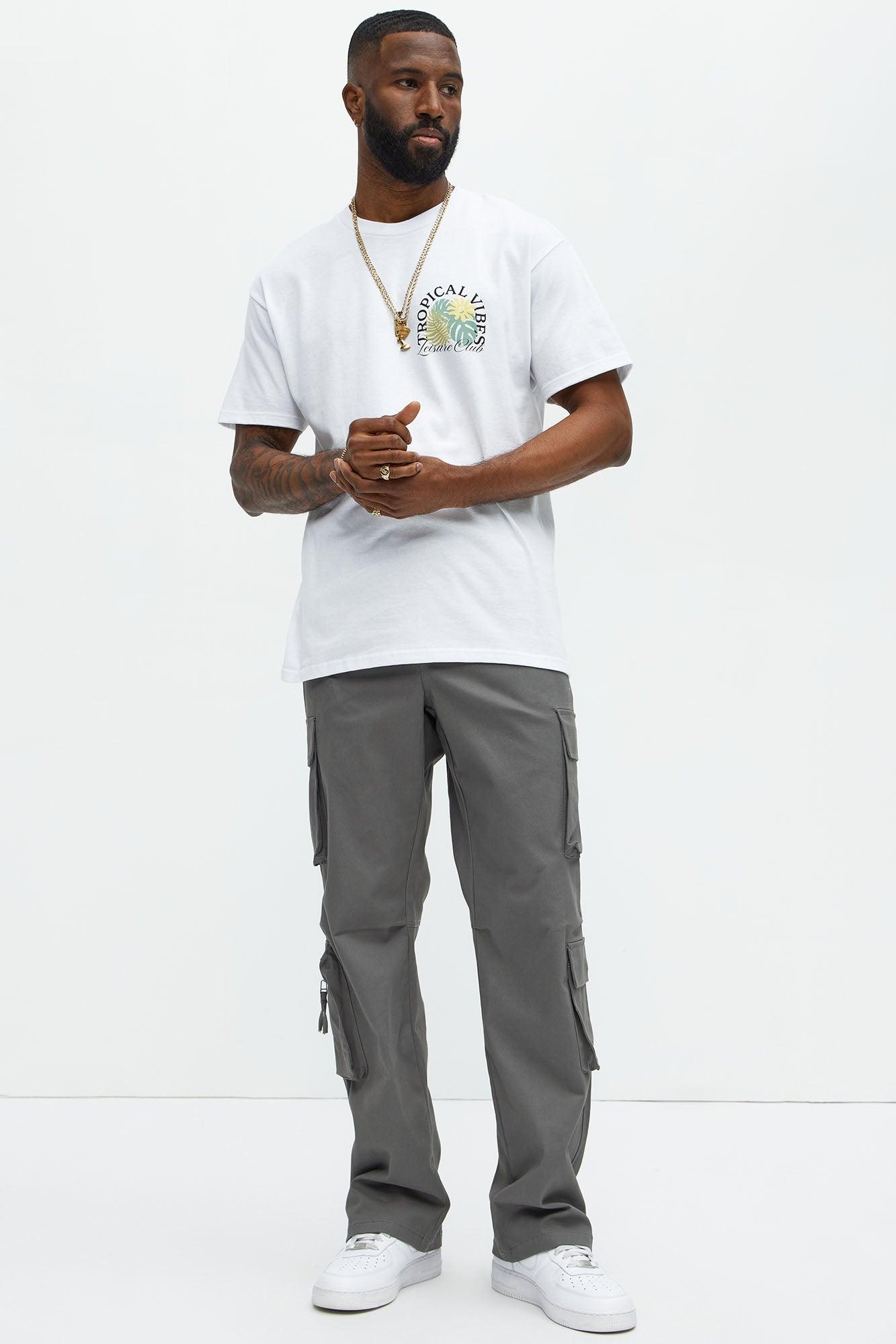 Stay On It Straight Cargo Pants - Grey Product Image