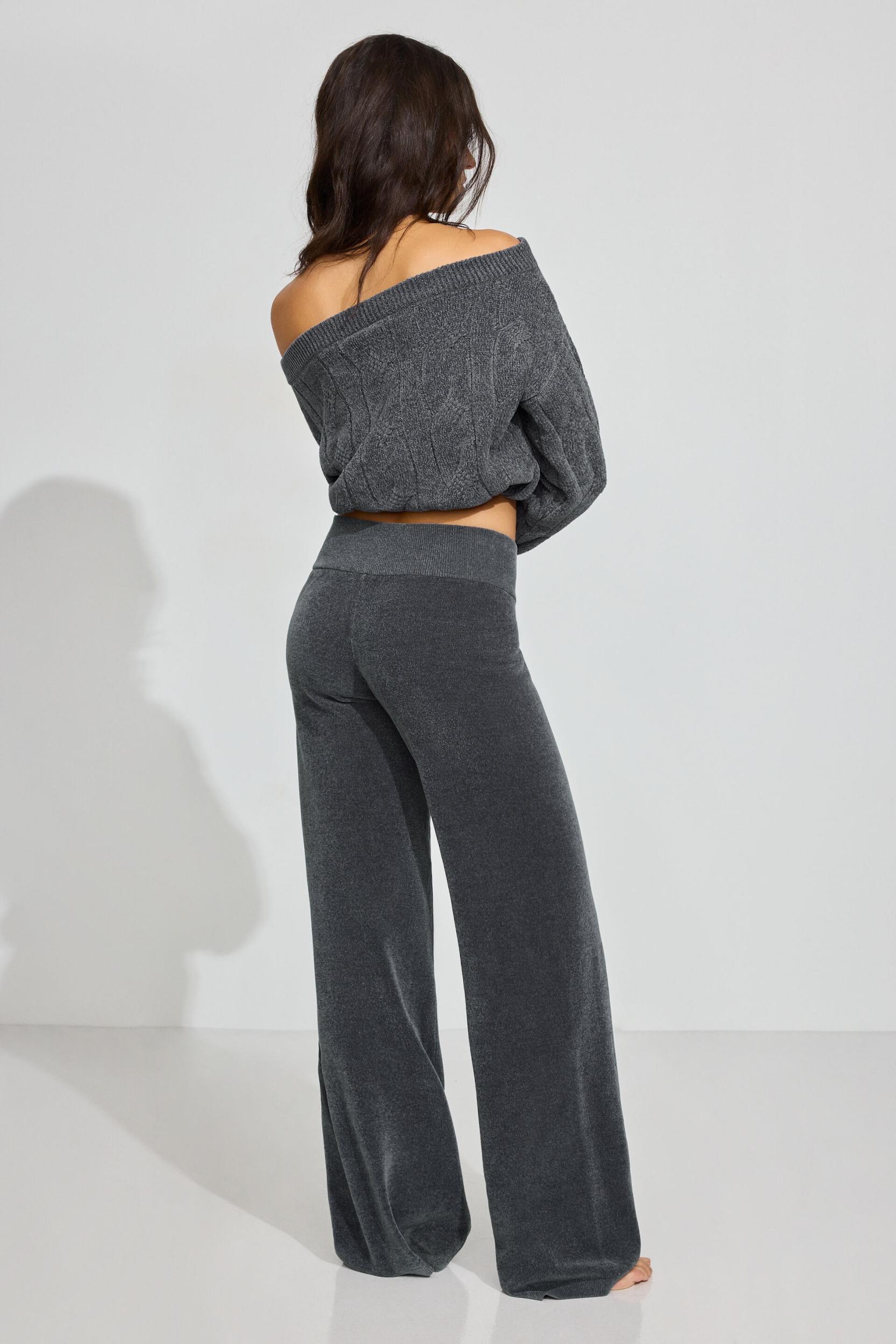 Chenille Low Rise Pants Product Image