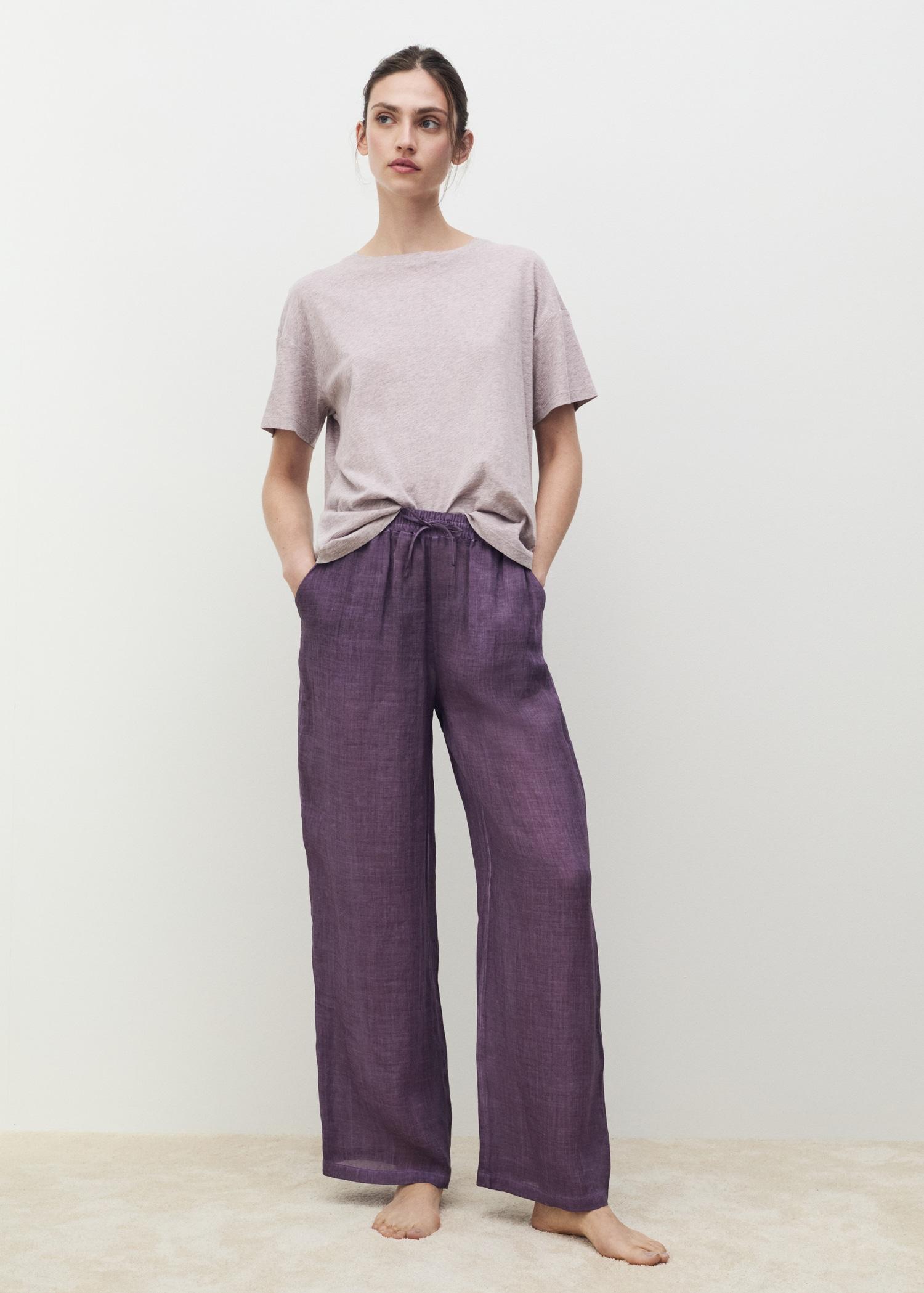 Short-sleeved cotton t-shirt - Women | MANGO USA Product Image