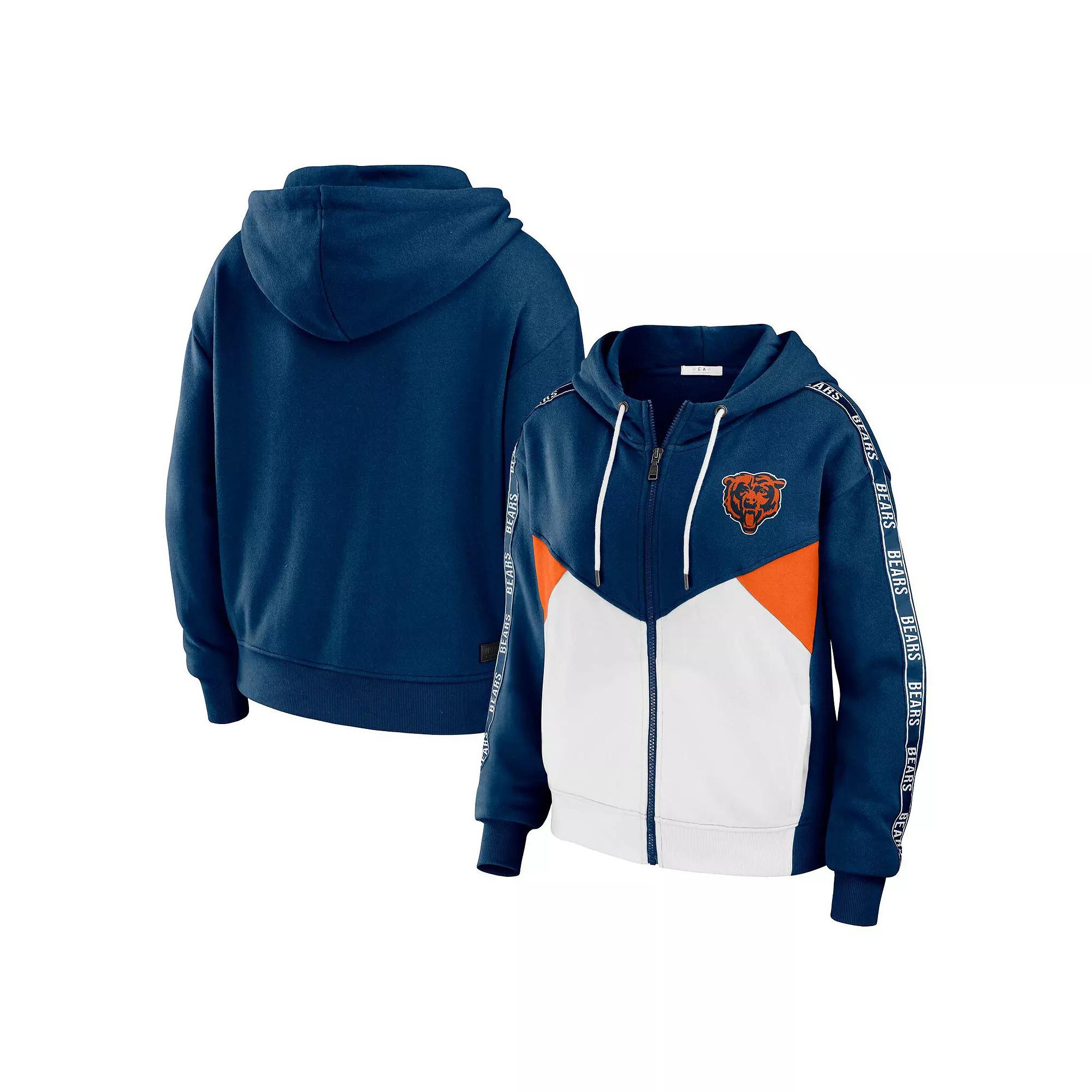 Women's WEAR by Erin Andrews Navy/White Chicago Bears Plus  Product Image