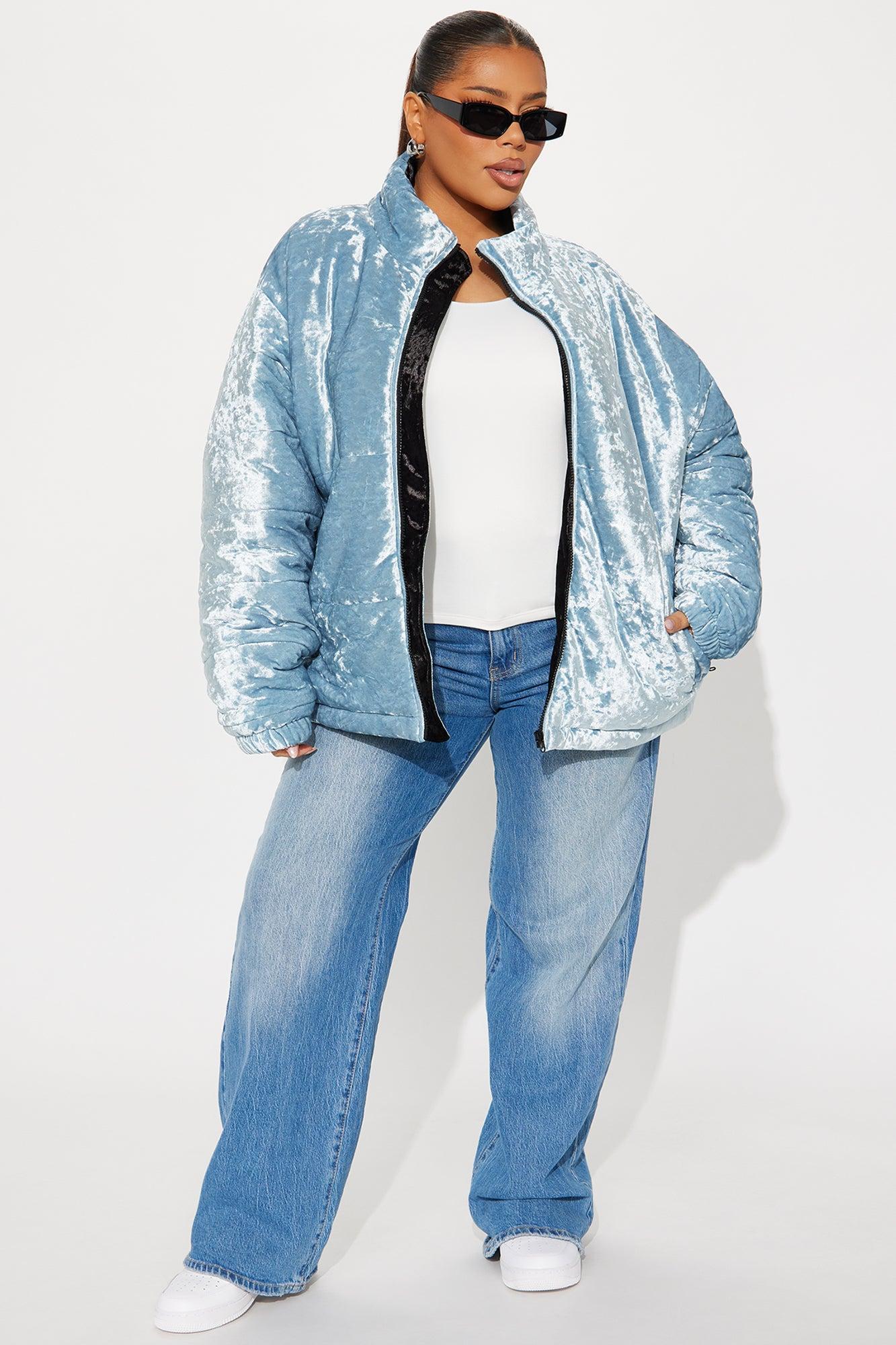 Jasmine Puffer Jacket - Light Blue Female Product Image