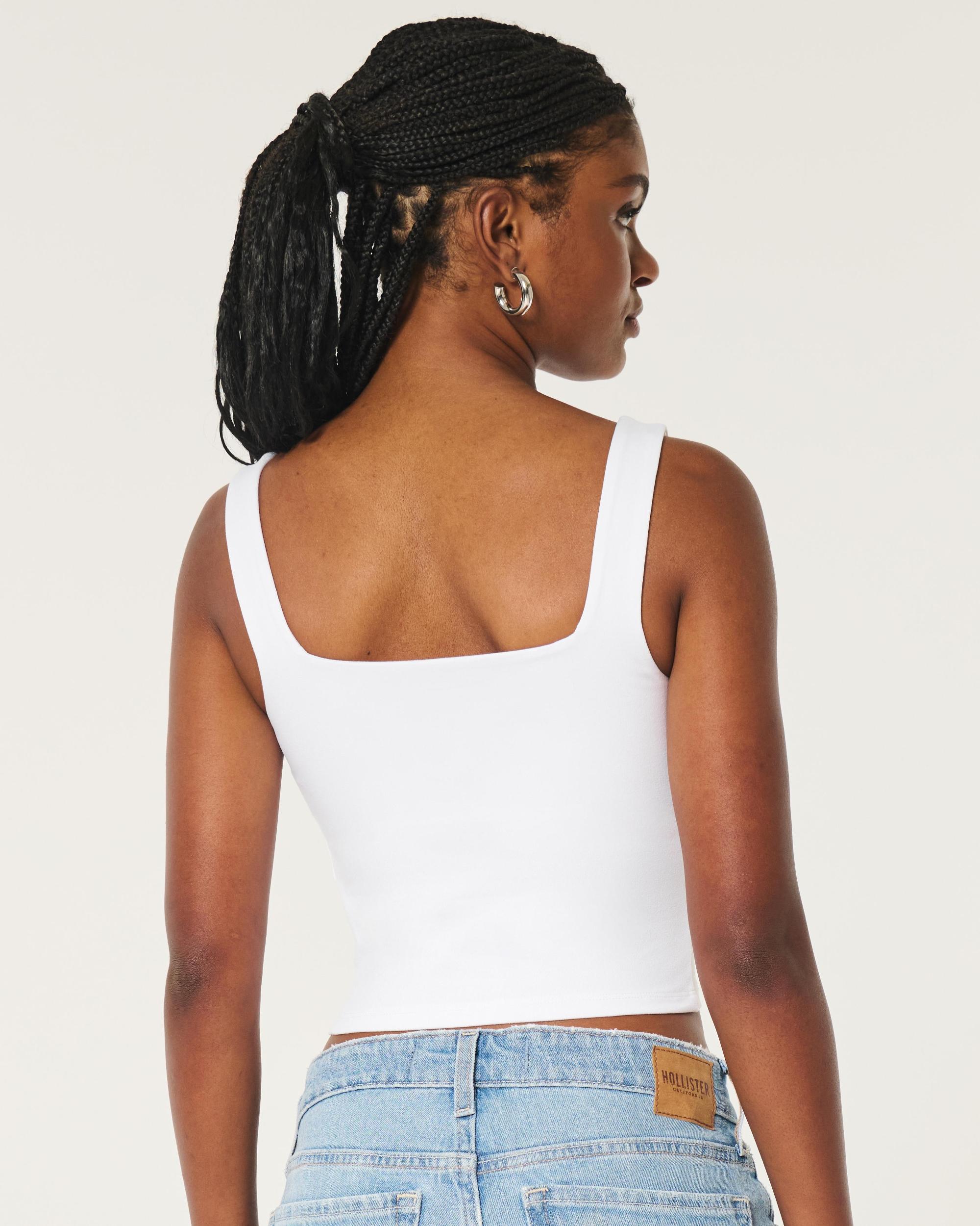 Seamless Fabric Square-Neck Tank Product Image