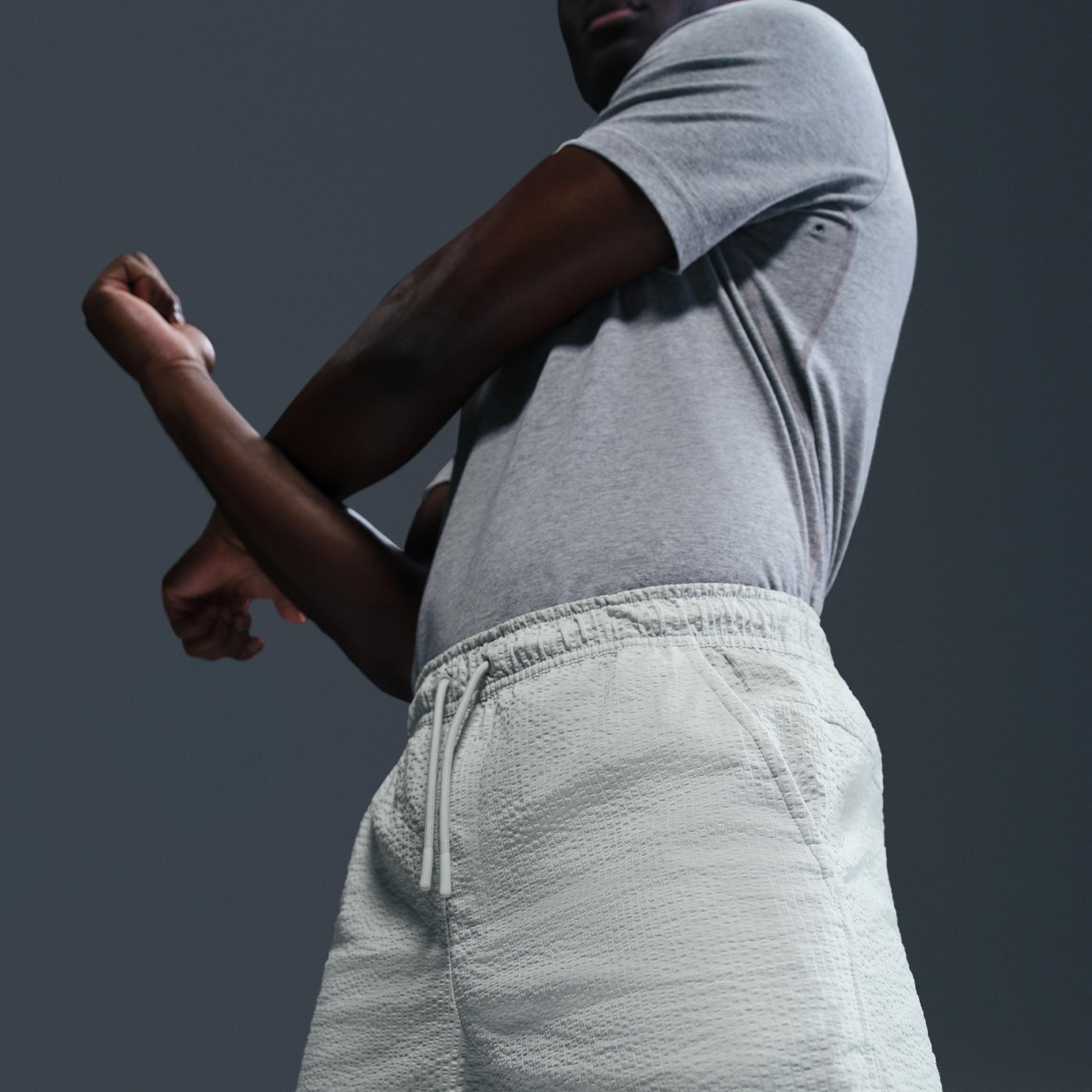 Nike Mens Unlimited Dri-FIT 5 Unlined Seersucker Versatile Shorts | HJ4091-025 Product Image